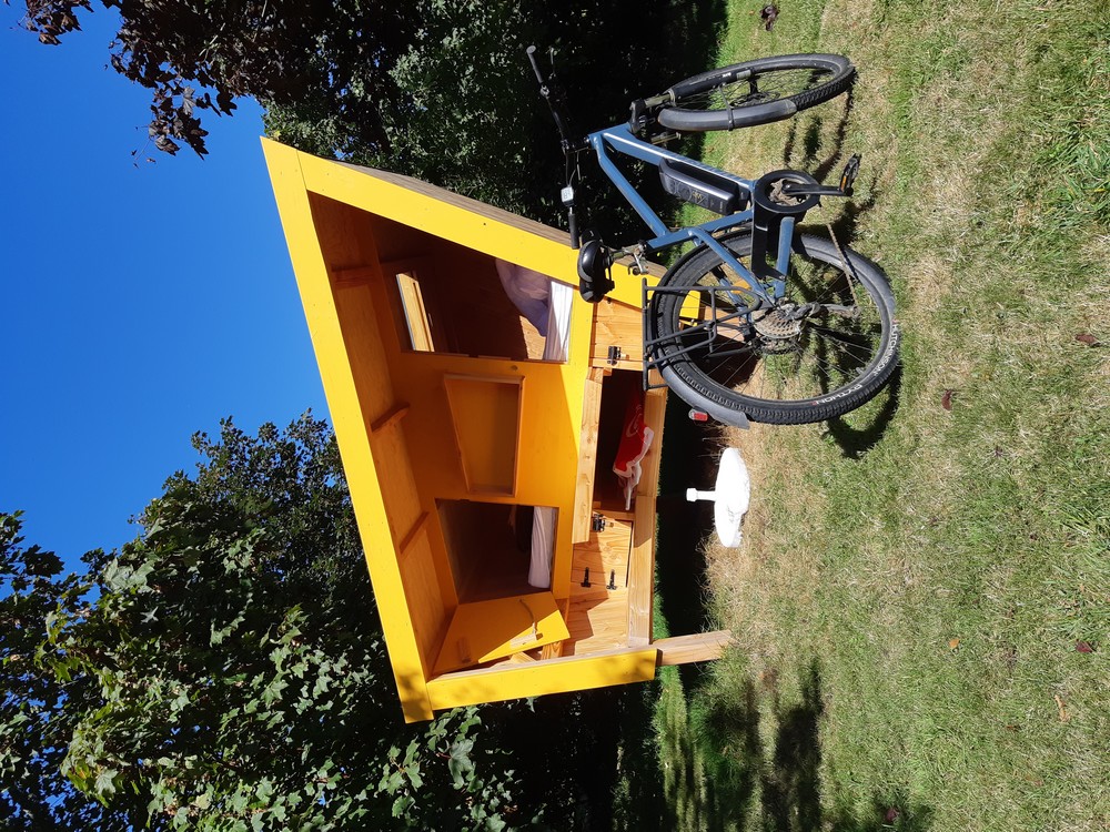 Caban-Rando de Locouarn — Cabane avec spa à Locouarn (Finistère) à Clohars-Carnoët — vue intérieure