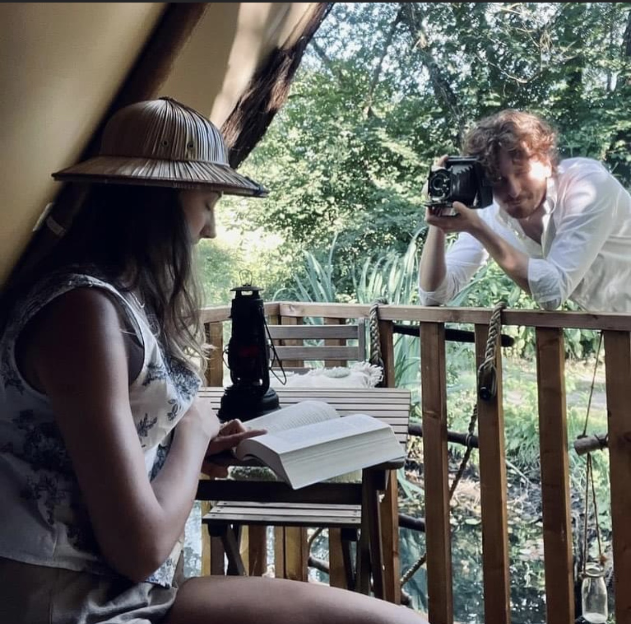 Le Radeau — Cabane sur l'eau avec spa à Côte-d'Or à Dijon — espace de vie