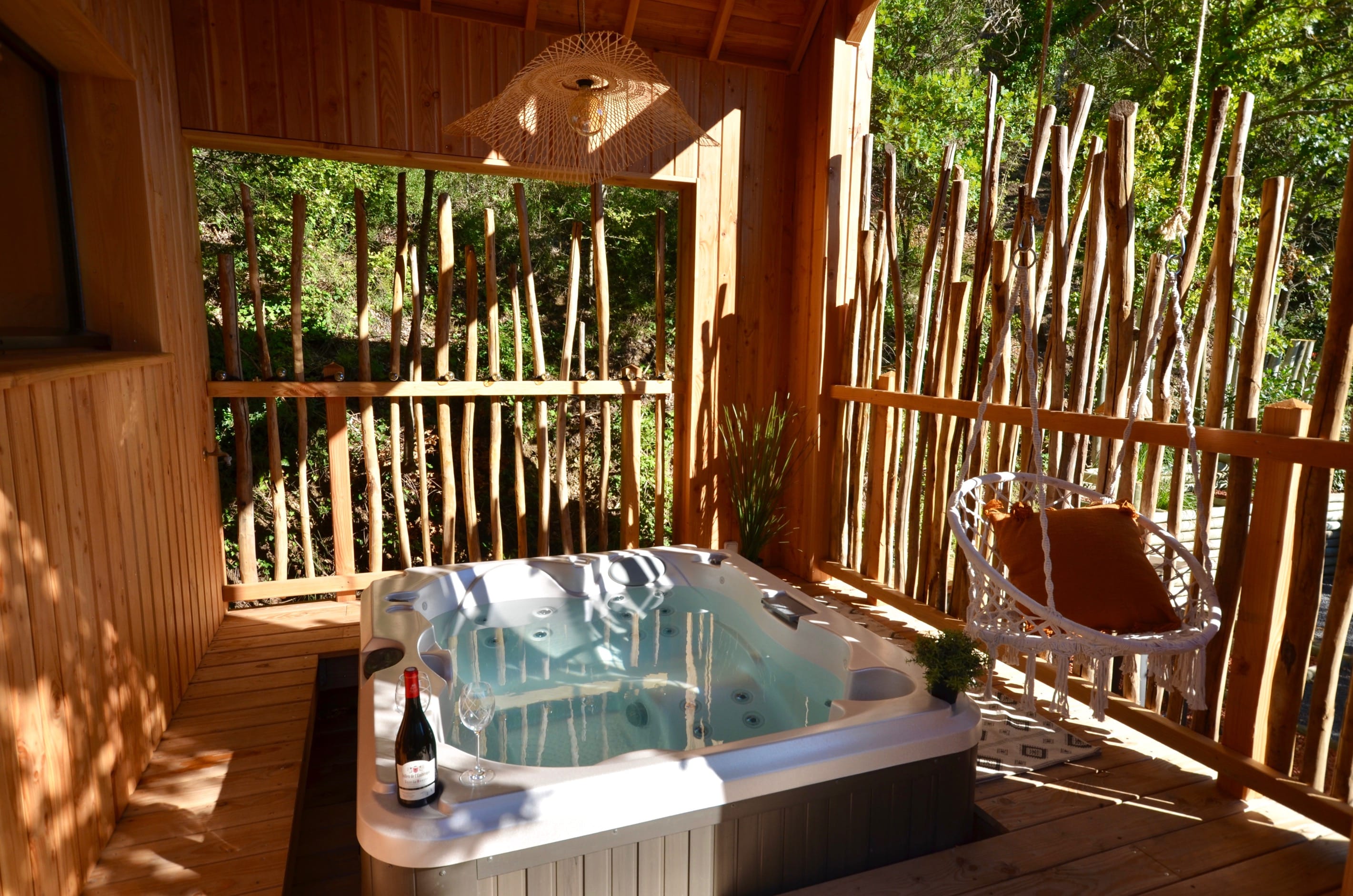 Lodge Mont Ventoux — Cabane avec spa à Vaucluse à Carpentras — environnement naturel