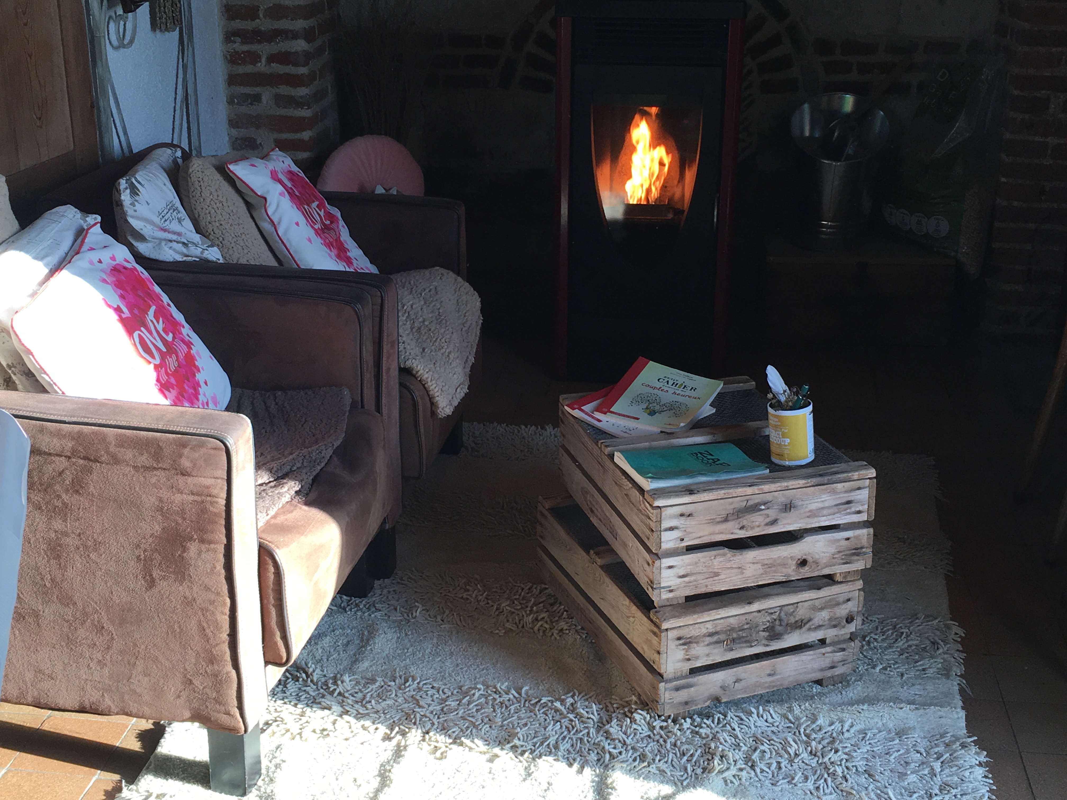 La Maisonnette de poupée avec cheminée — Maison insolite avec vue nature à Somme à Amiens — détail architectural
