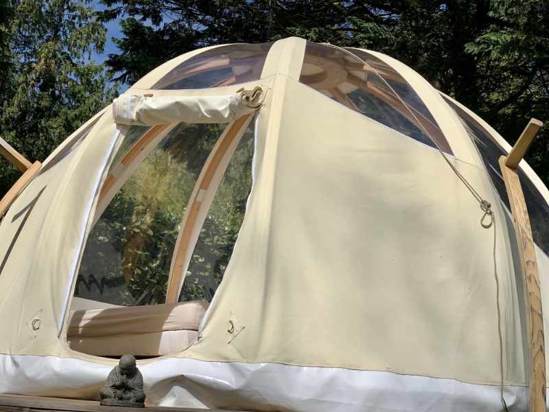 Bulle Wigwam — Évasion romantique avec spa à Pas-de-Calais à Lisbourg — espace de vie
