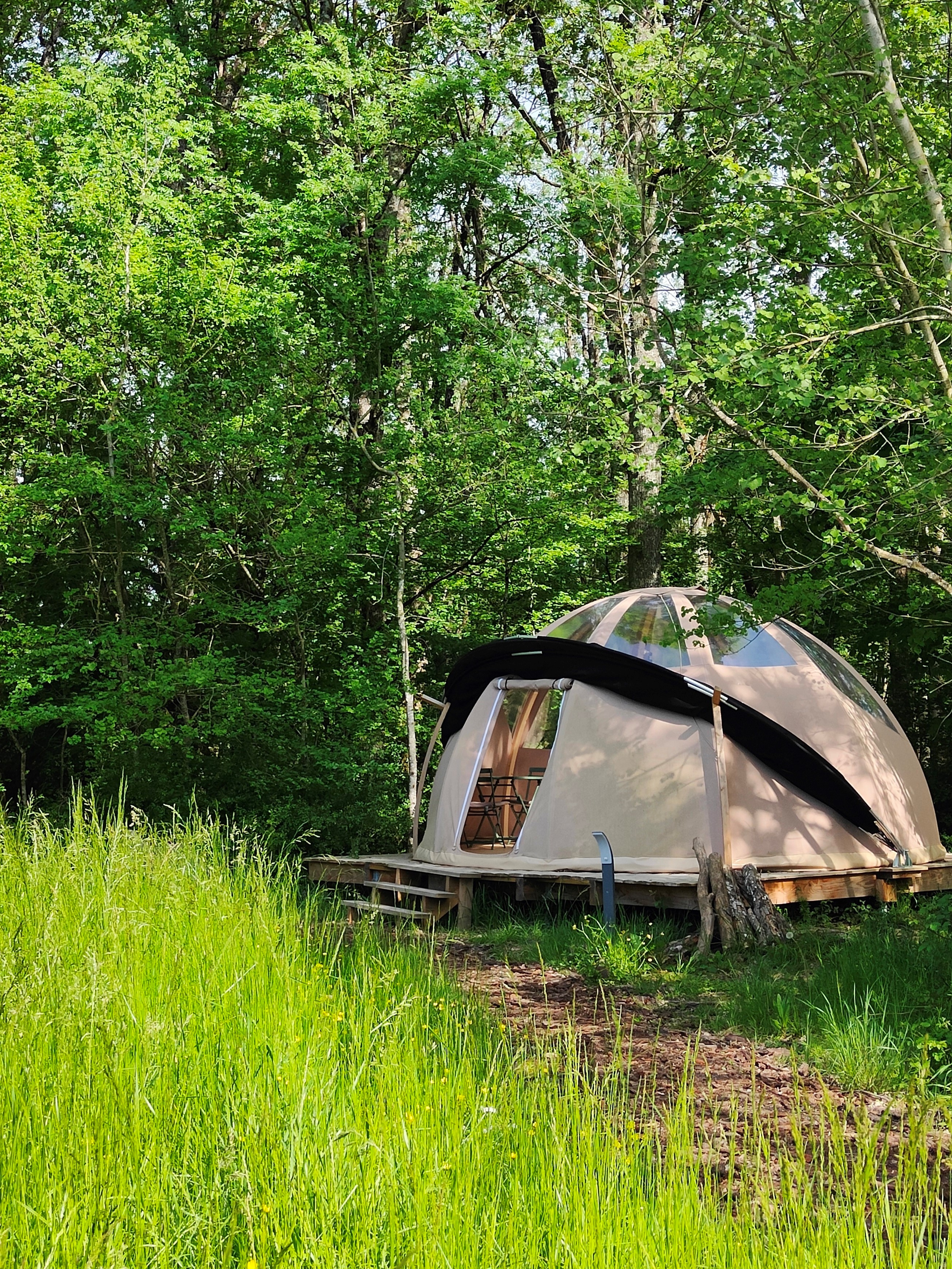 Dôme Cassiopée : une expérience immersive en pleine nature à Cere La Ronde — chambre