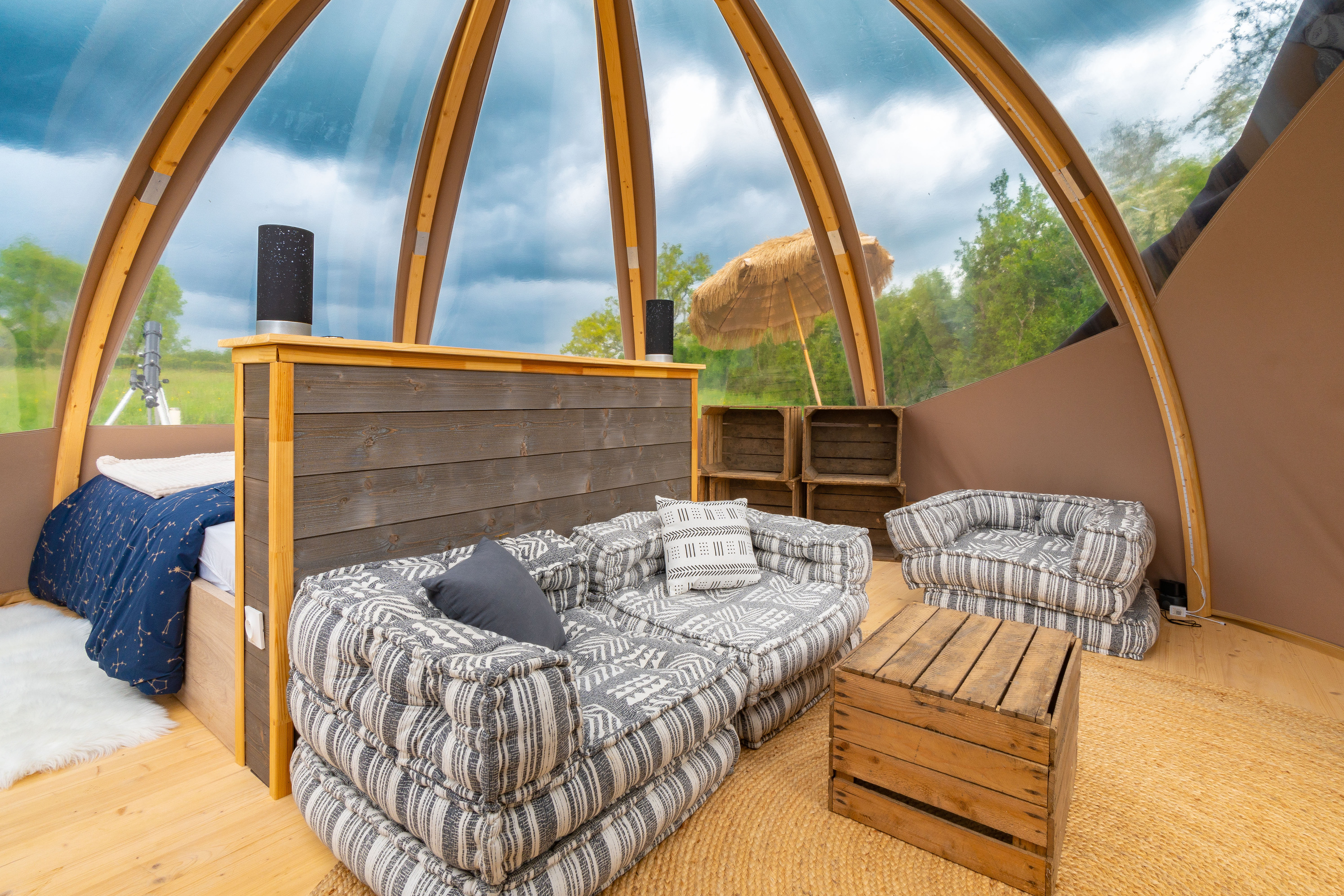 Wigwam étoilé au cœur de la campagne à Messey-Sur-Grosne — espace de vie