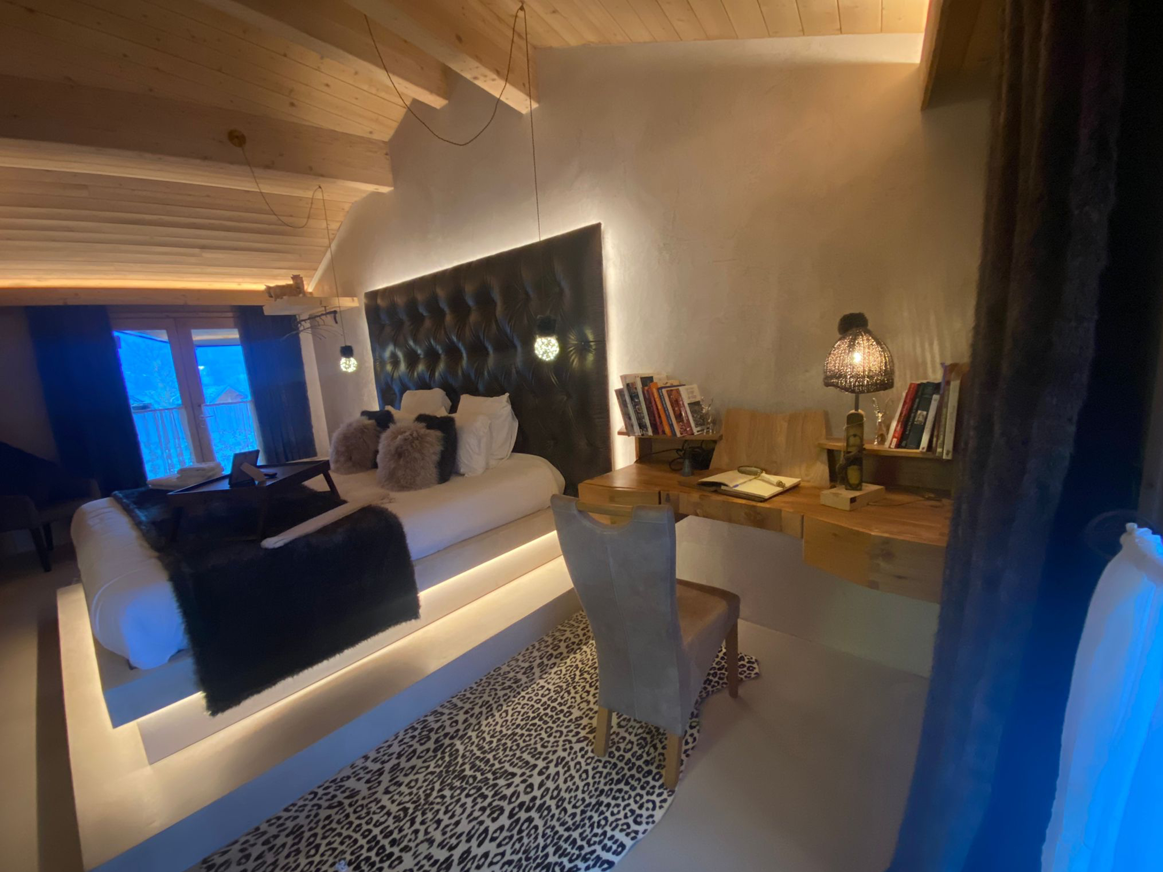 Lodge Jardin Secret — Chalet avec spa à Haute-Savoie à Mont Amour — vue depuis la terrasse