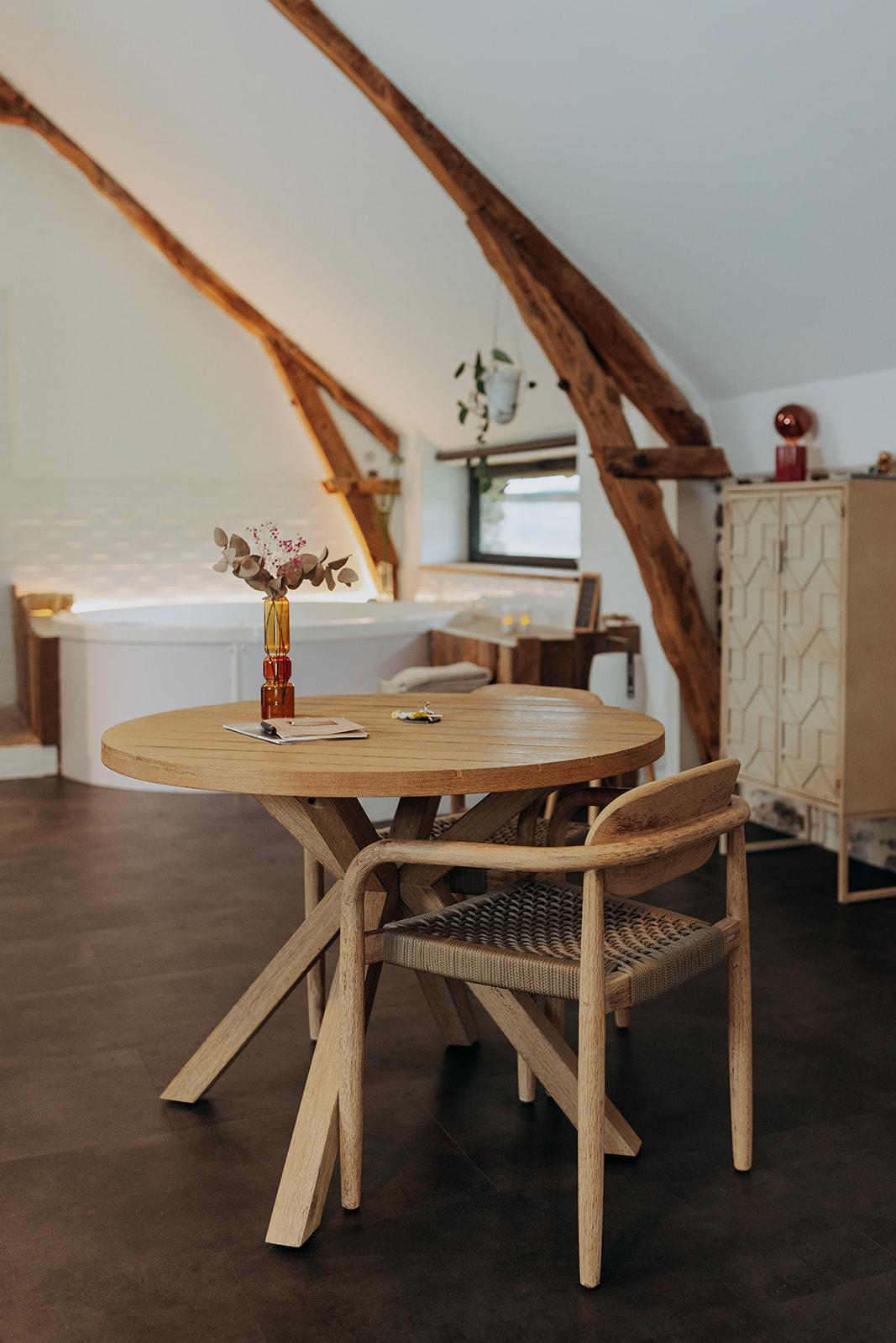 La suite des Hauts de Bagadou : une évasion romantique en Midi-Pyrénées à Martel — détail architectural