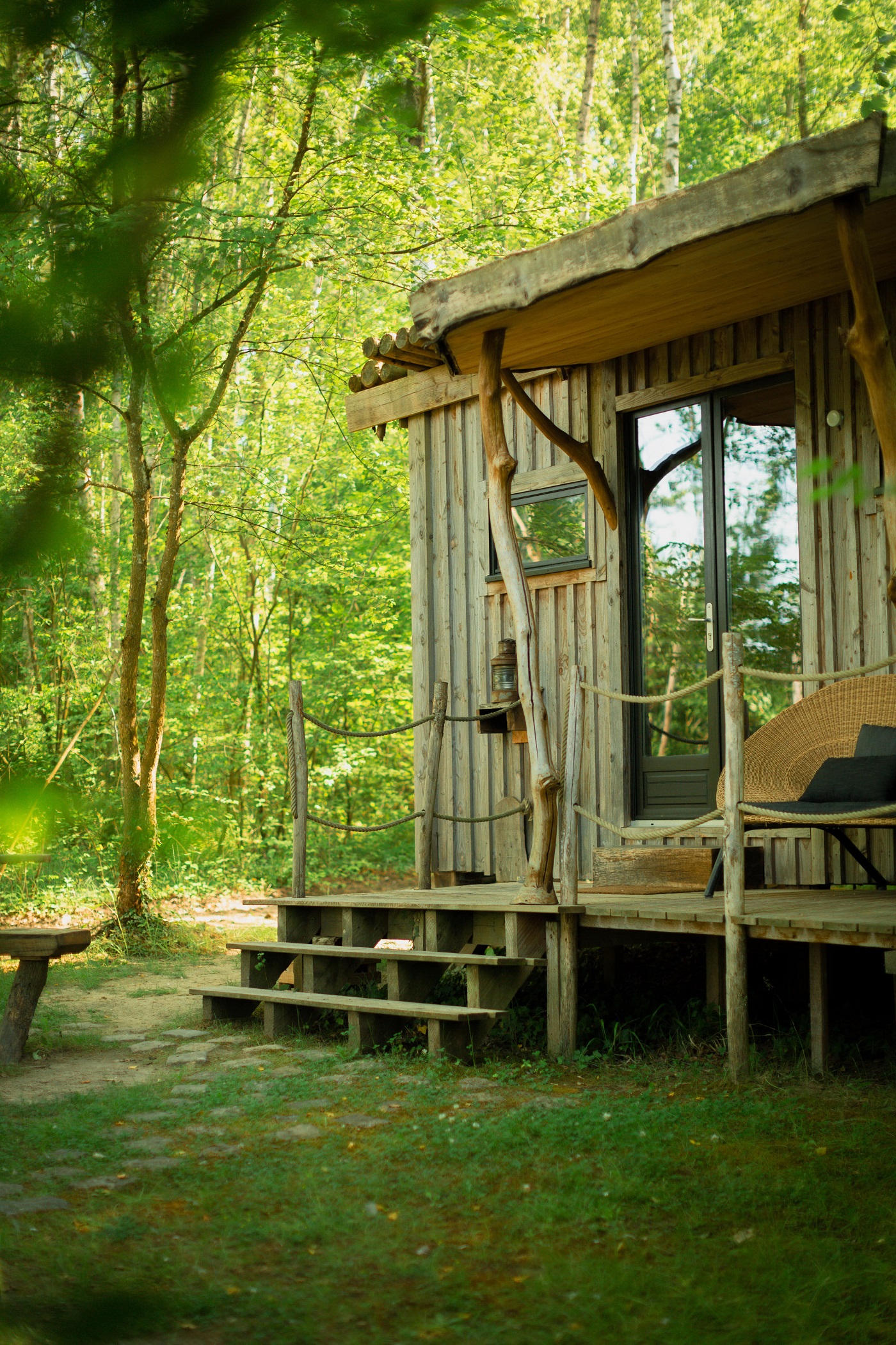 Cabane Spa Terra Cotta : une expérience unique en Picardie à St-Léger-Aux-Bois — vue intérieure