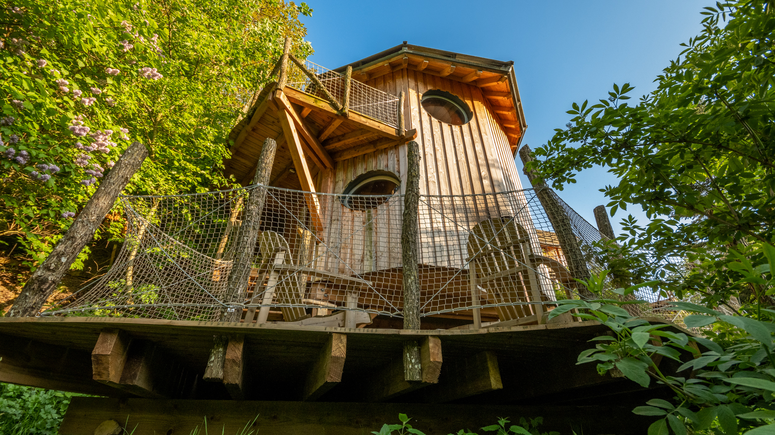 La Cabane Spa Arctique : une évasion perchée en Alsace à Goldbach-Altenbach — vue depuis la terrasse