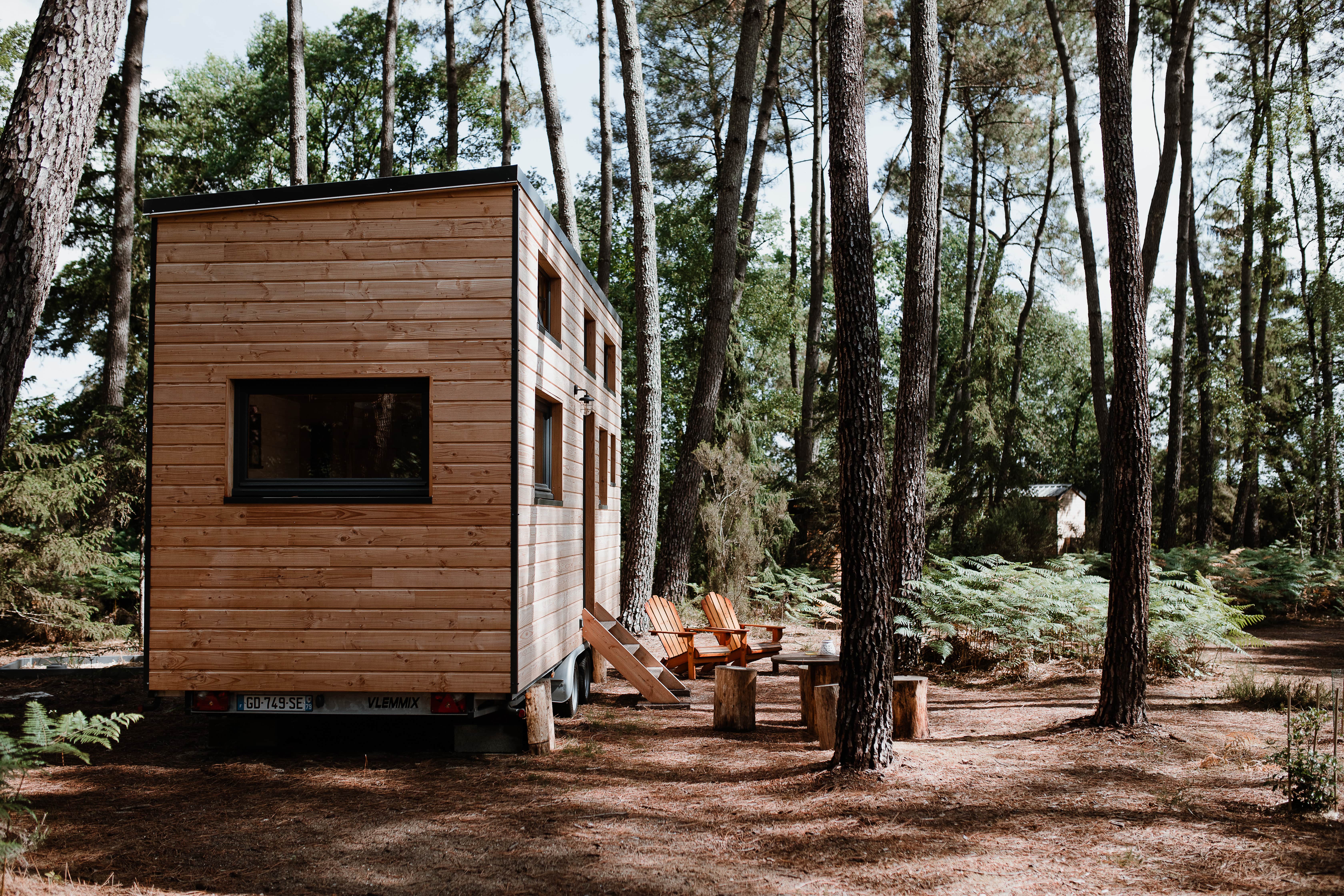 Tiny house La Quetsche : une évasion en pleine nature à Clefs-Val-D'anjou — chambre