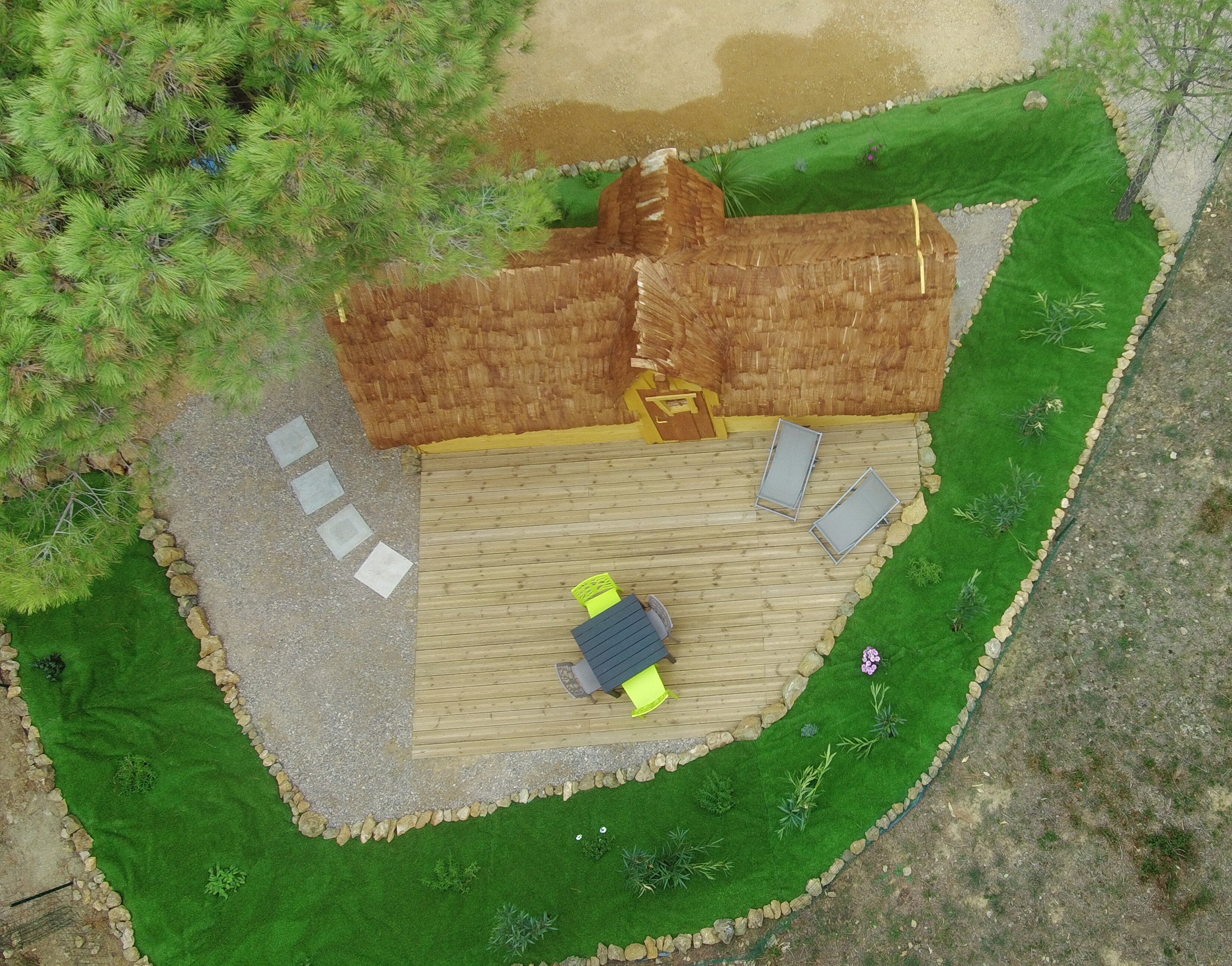 La Cabane Enchantée — Cabane avec spa à Aude à Bizanet — chambre