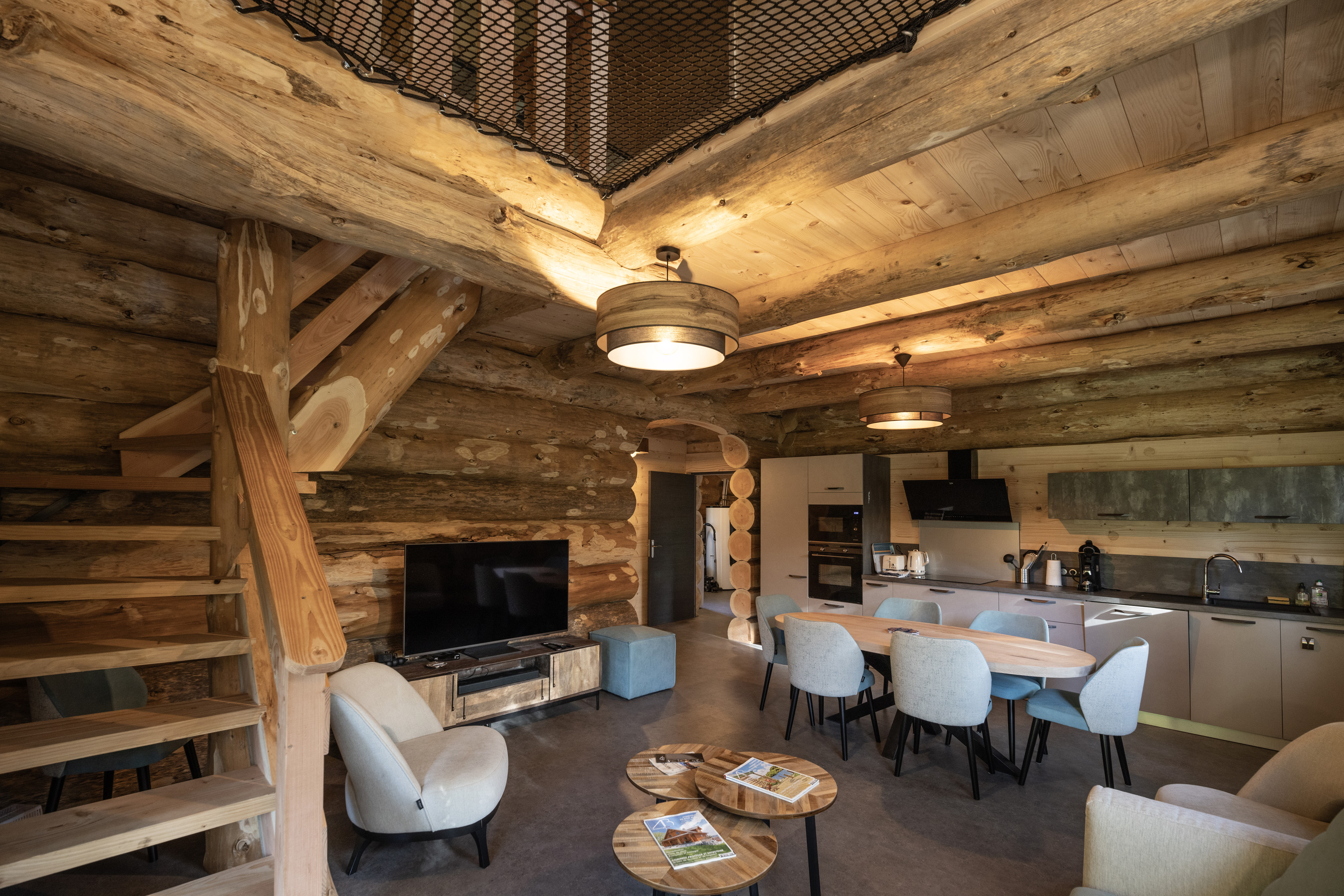 Gîte Le Vaugelade : un chalet romantique au cœur du Limousin à Faux-La-Montagne — cuisine