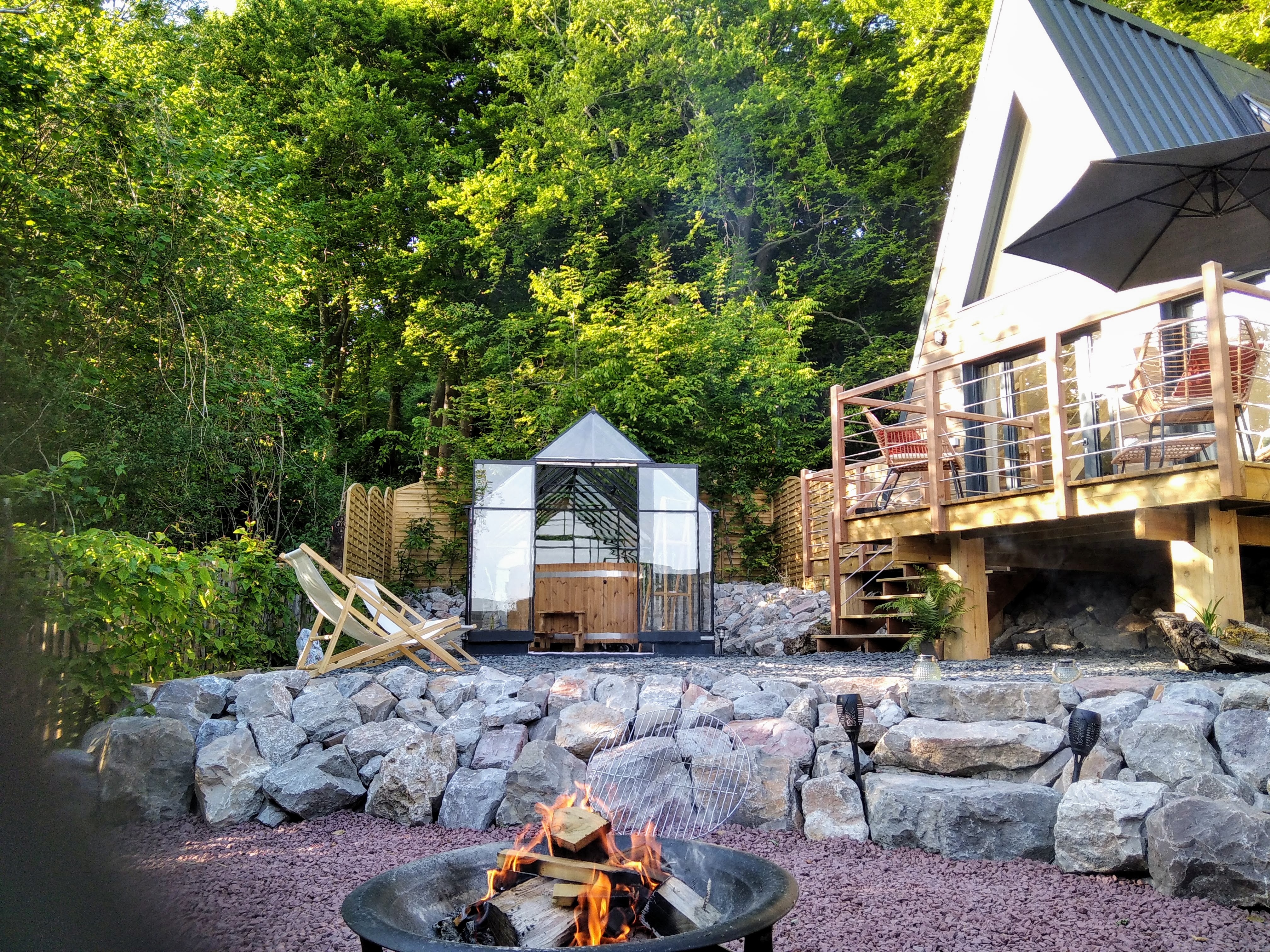 Ecolodge Tipi & bain nordique : une expérience immersive en pleine nature à Licques — vue intérieure