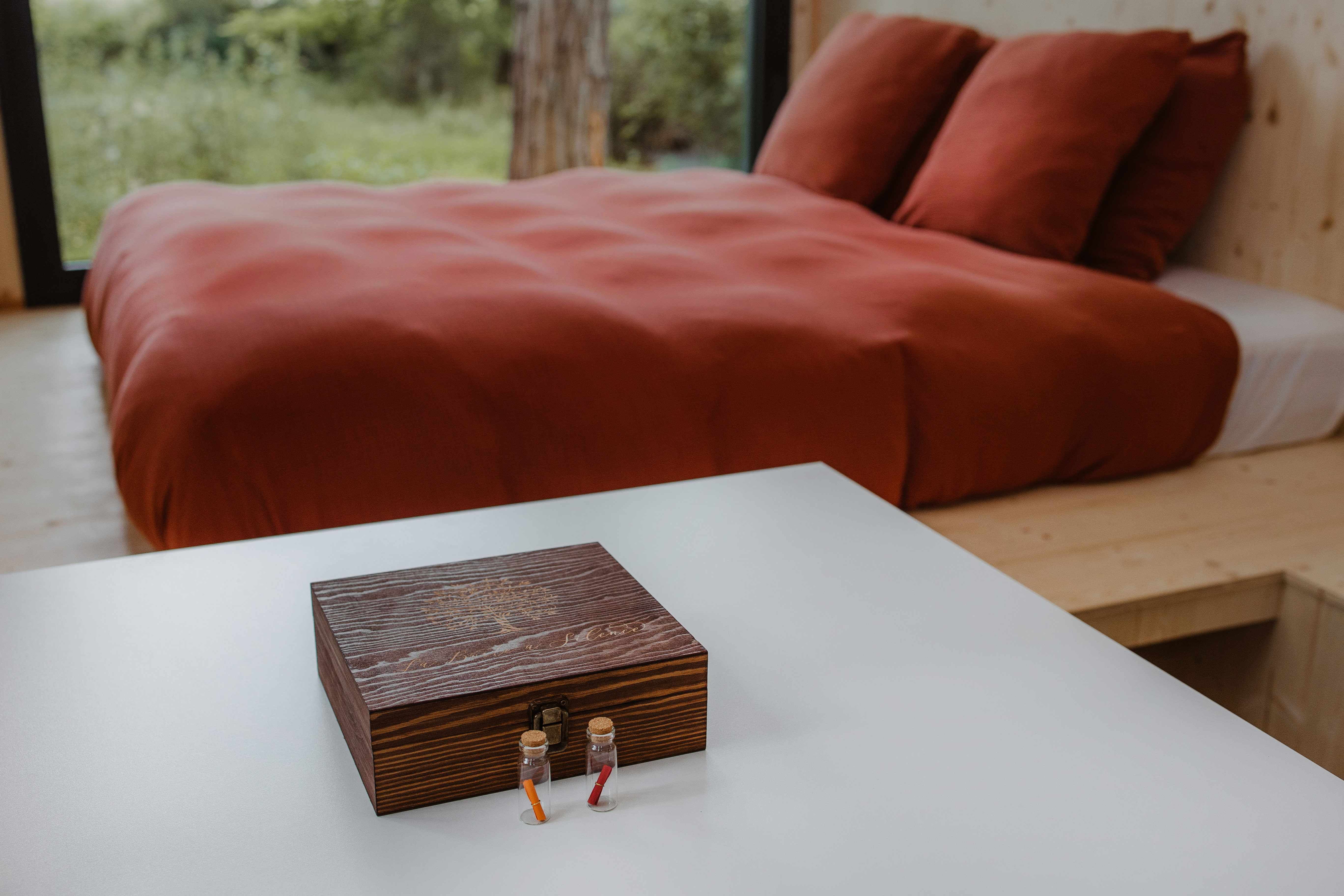 Mira — Tiny House avec vue exceptionnelle à Loiret à Olivet — vue depuis la terrasse