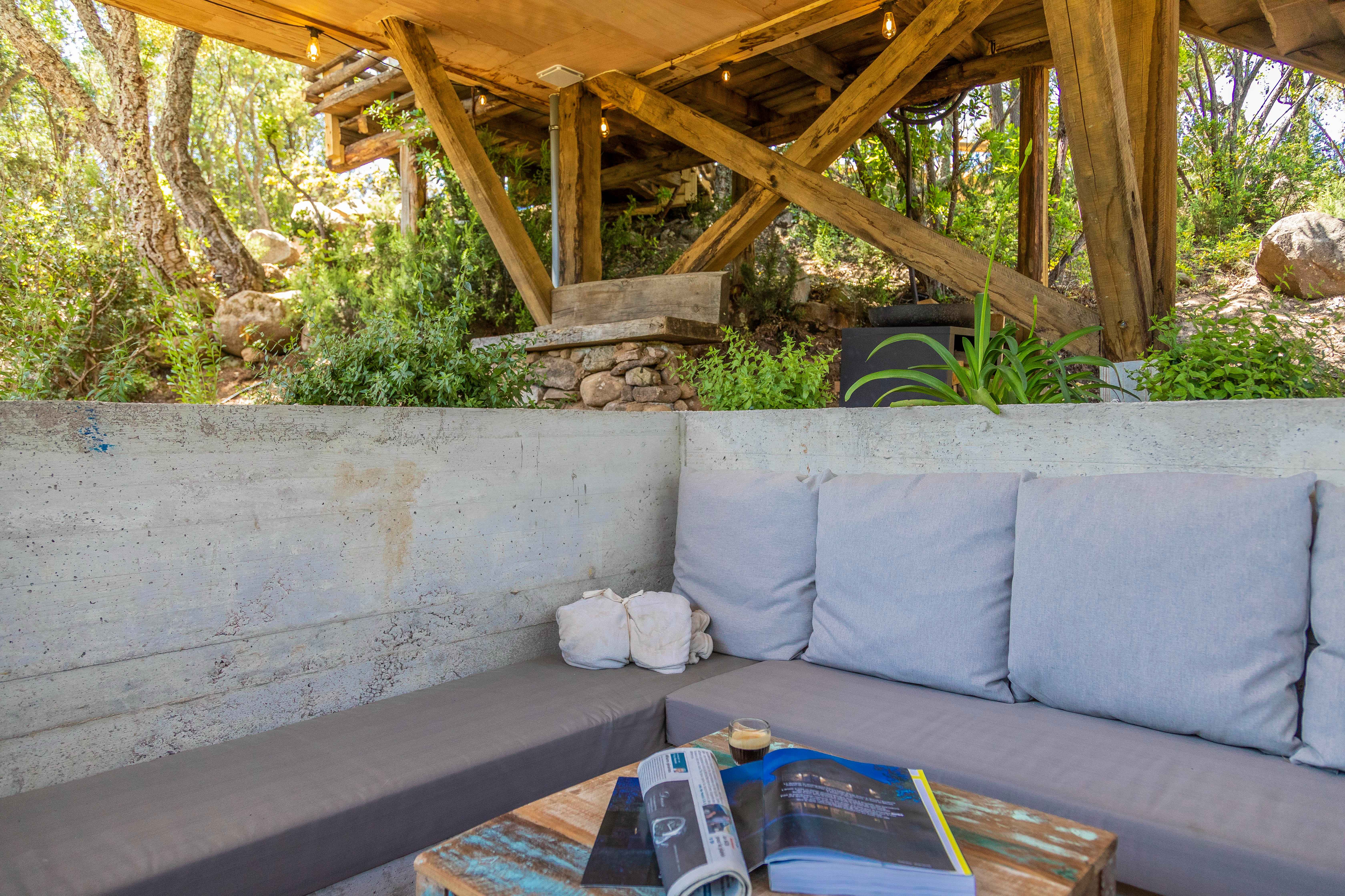 Pavo, Cabane Casanghjulina — Nuit luxueuse avec spa en Corse-du-Sud à Azilone-Ampaza — cuisine