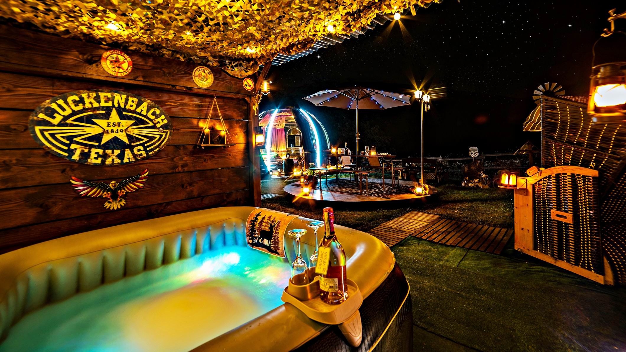 Bulle Texas – Luxe & SPA – Vue Lac Aiguebelette