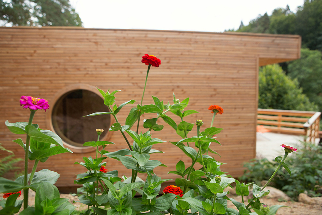 Le Chalet GAIA — Cabane avec spa à La Roche aux Fées (Haute-Loire) à Lapte — environnement naturel