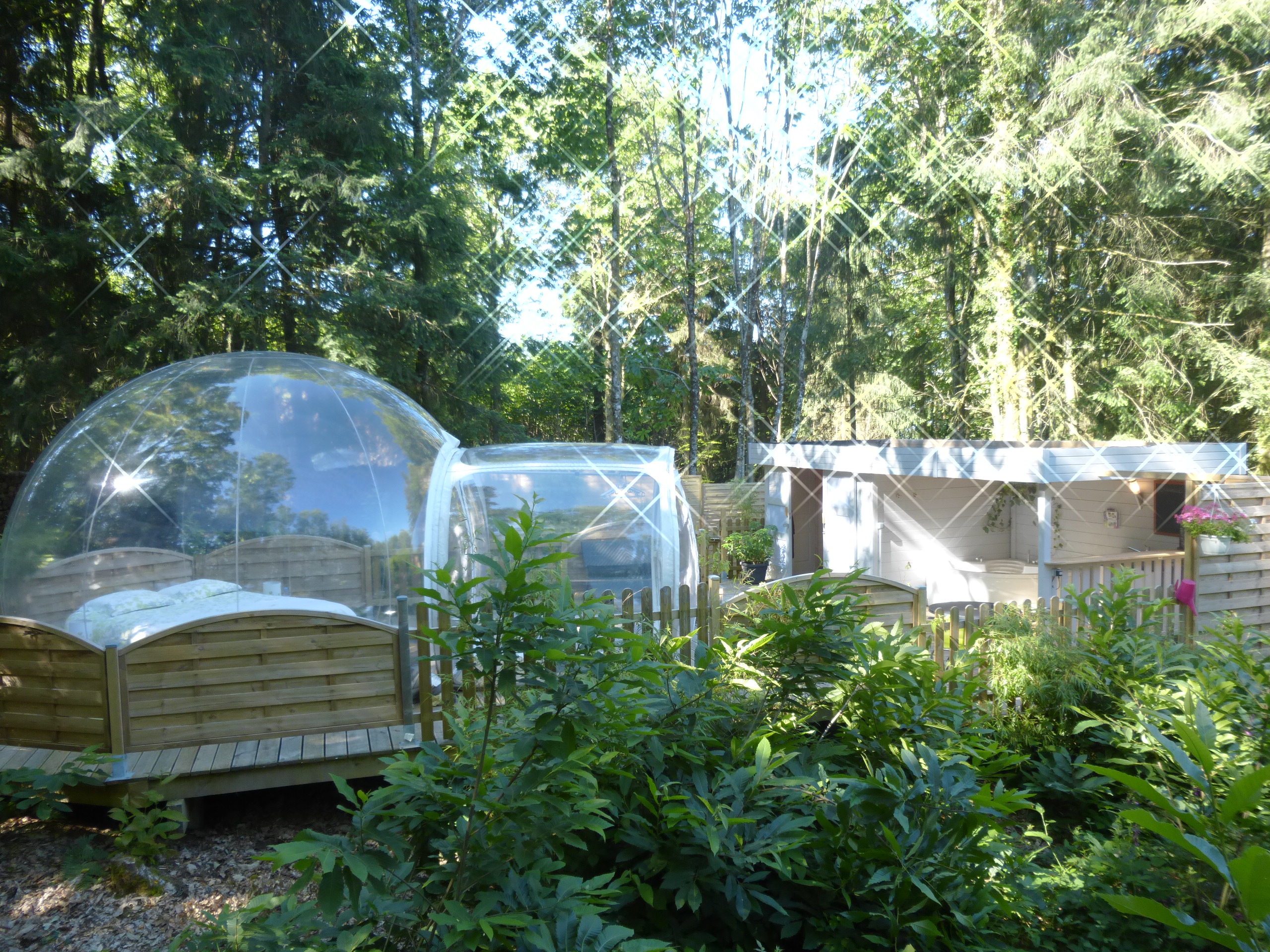 Évasion sensorielle dans une bulle d'R & Spa en Limousin — Bulle à Dournazac