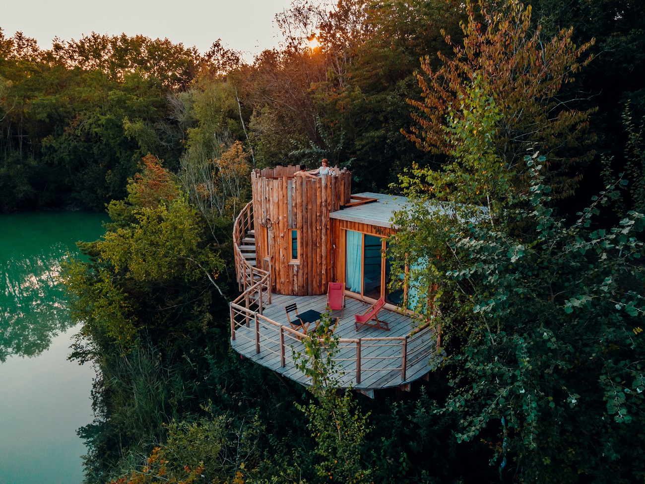 Cabane Spa Beau Rivage : une expérience unique en Picardie à St-Léger-Aux-Bois — chambre
