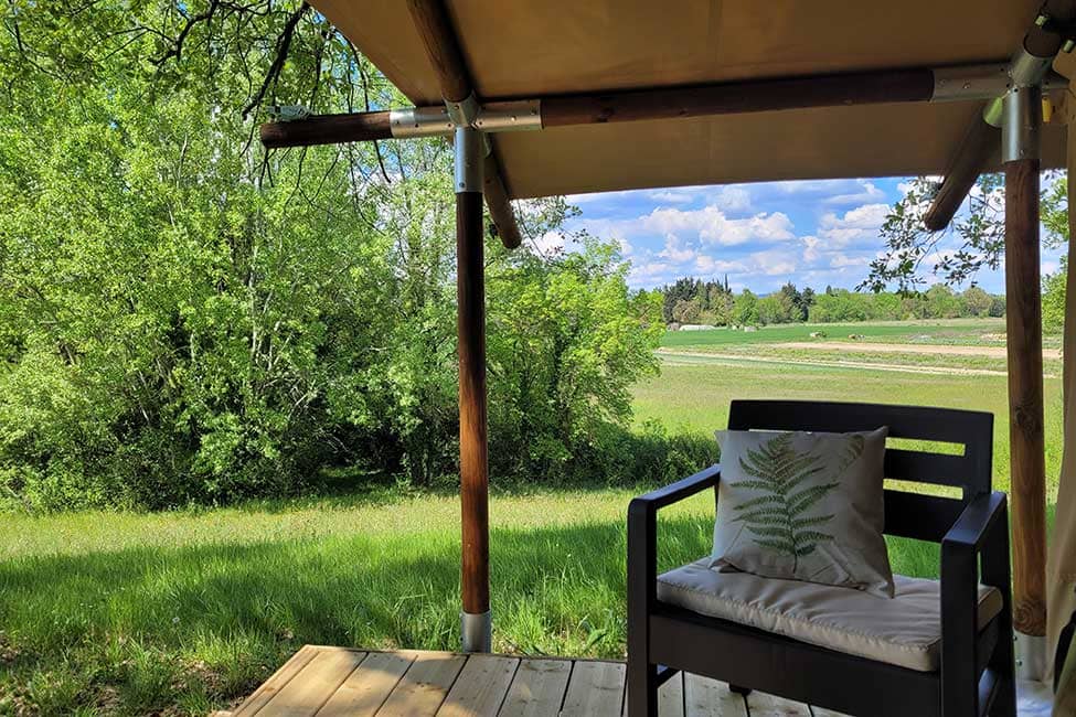 Mini tente safari — Glamping avec spa à Gard à Saint-Jean-du-Gard — chambre