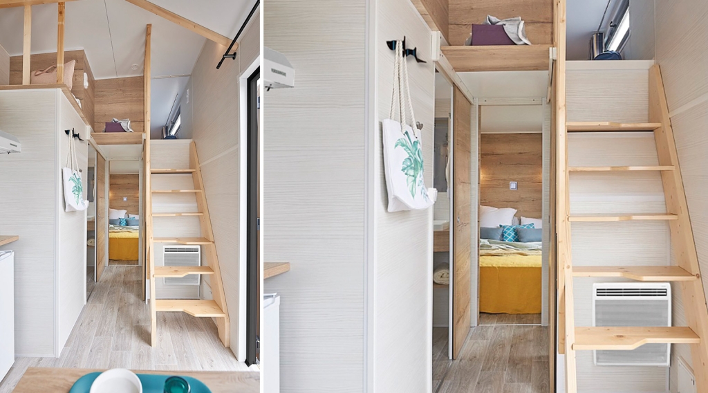 Tiny house moderne au cœur de la nature en Midi-Pyrénées à Sarrecave — vue depuis la terrasse