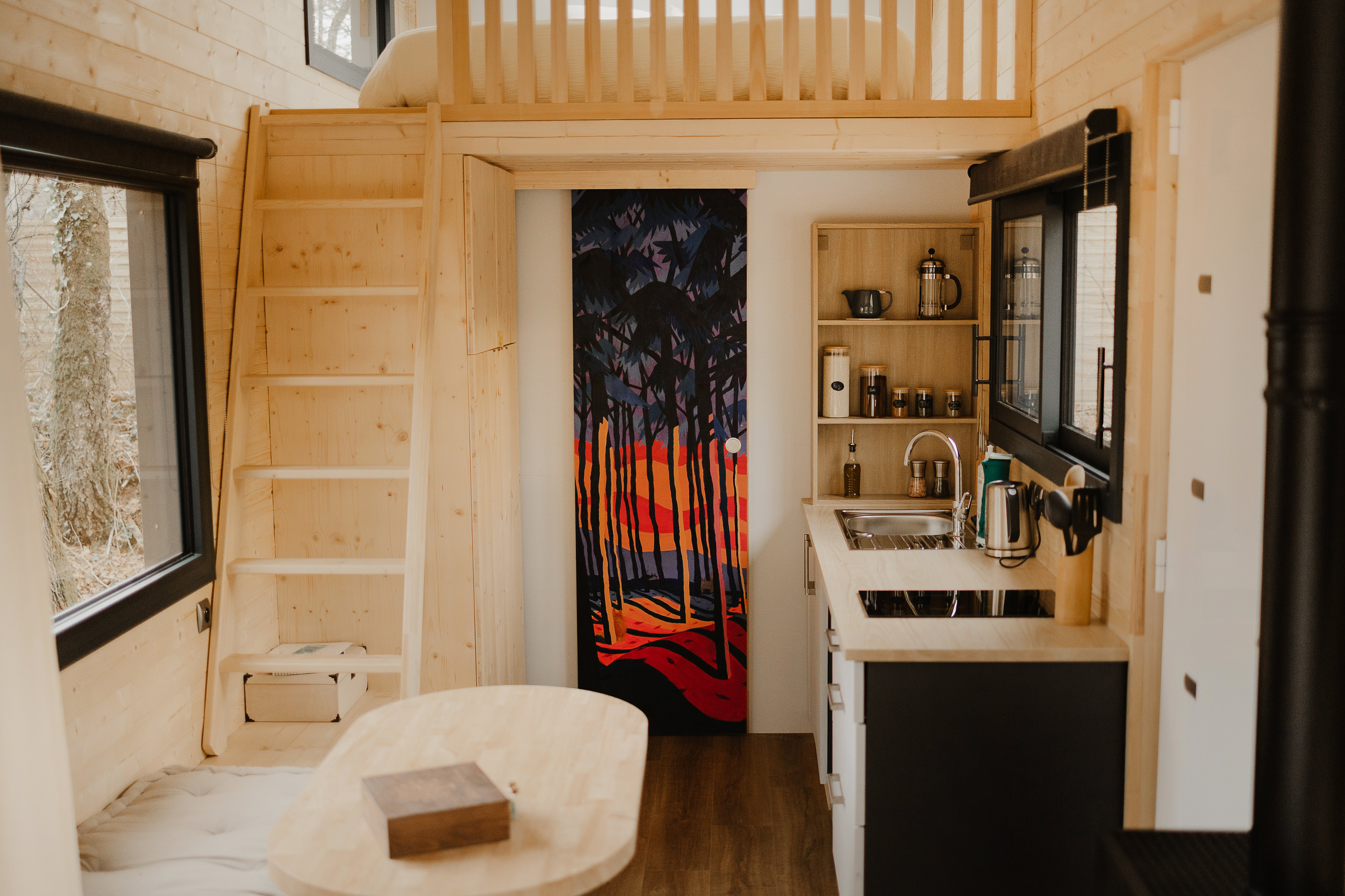 Isis — Tiny House avec spa à Châteauroux (Loiret) à Châteauroux — espace de vie