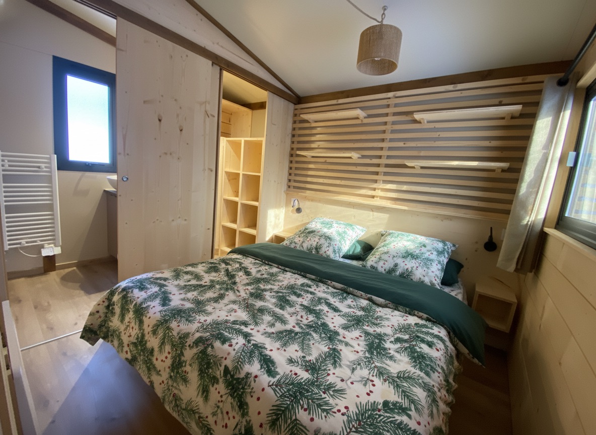 Un chalet nature avec spa privatif pour une escapade ressourçante à Anould — détail architectural