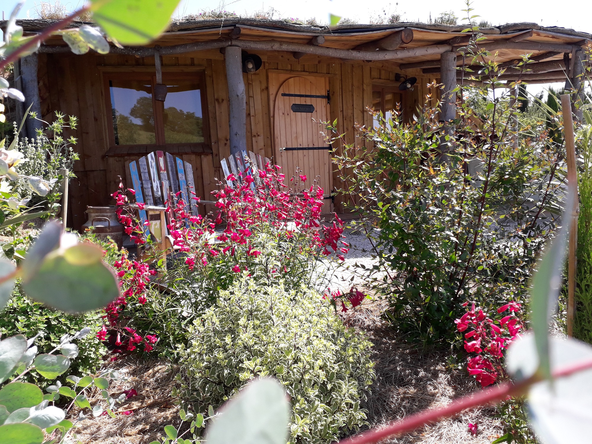 Évasion dans une maison de hobbit avec spa privatif