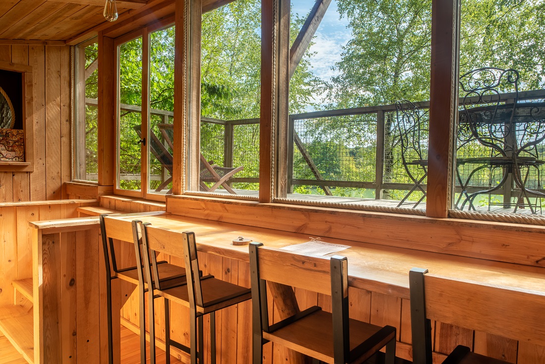 Cabane Spa Reflets Bleus : une évasion en Picardie à St-Léger-Aux-Bois — cuisine