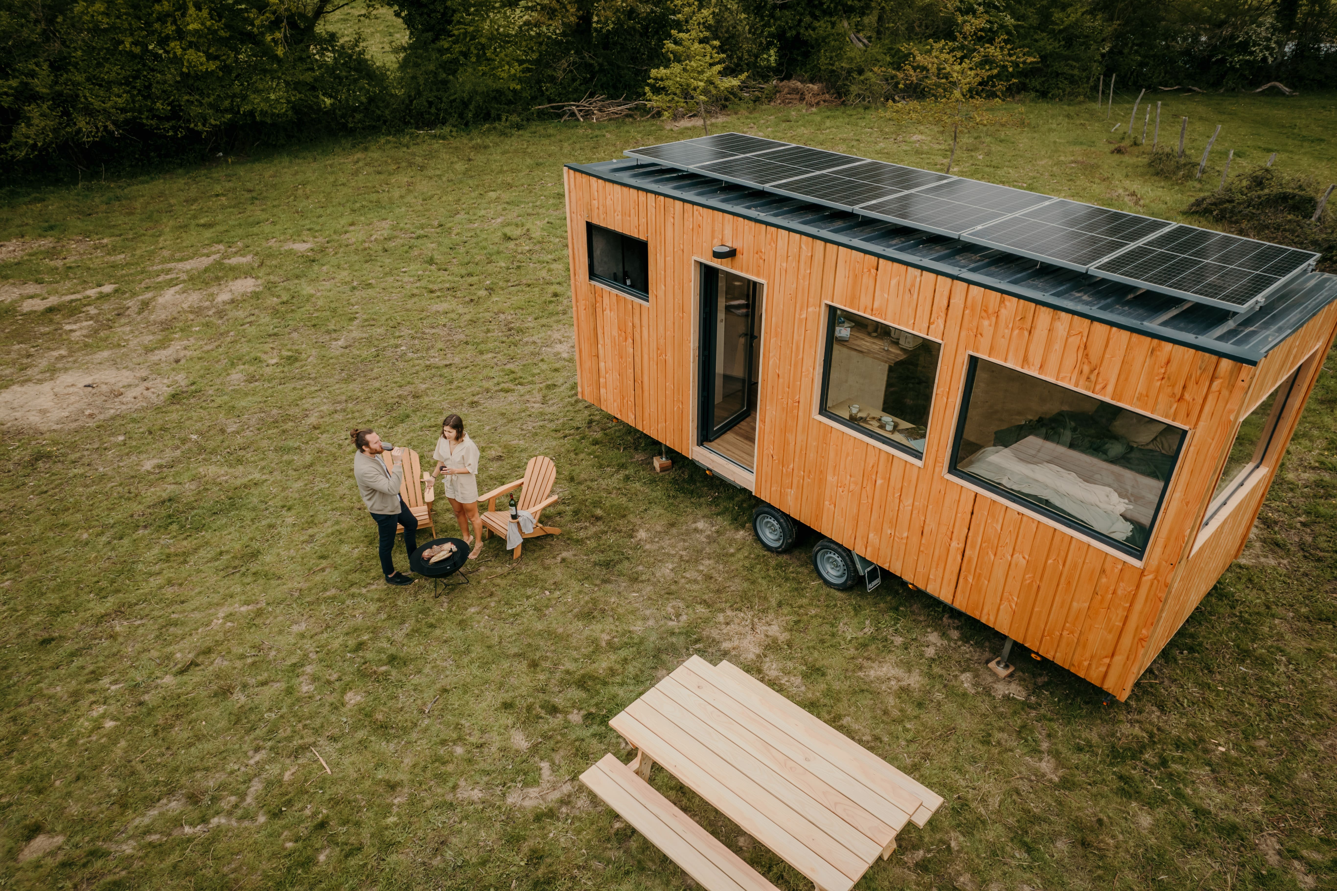 Parcel Tiny House — Séjour bucolique avec spa à Haute-Vienne à Limoges — espace de vie