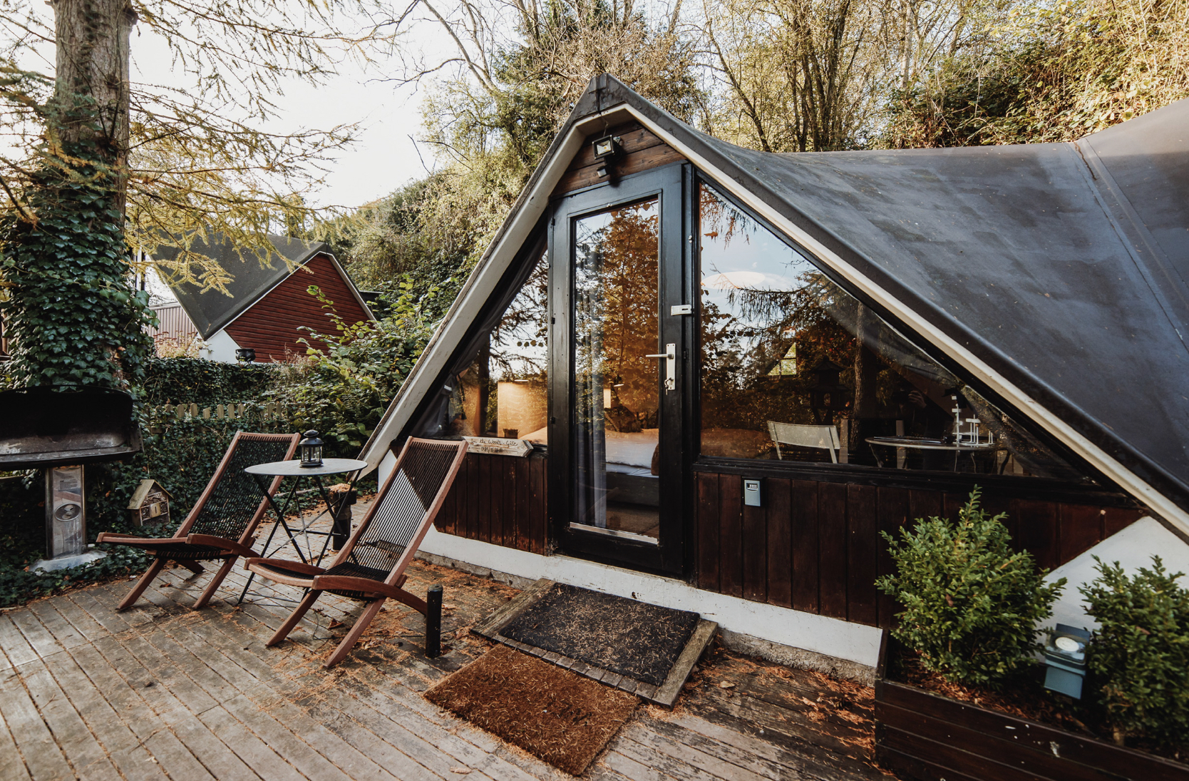 Chalet scandinave au cœur des bois de Gesves à Gesves — vue intérieure