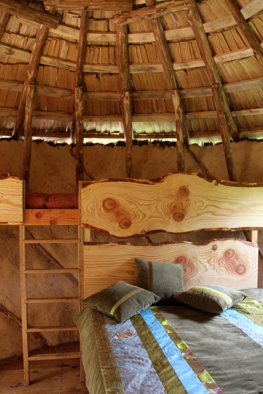 Évasion bucolique dans une cabane en Pays de la Loire à Les Epesses — vue depuis la terrasse