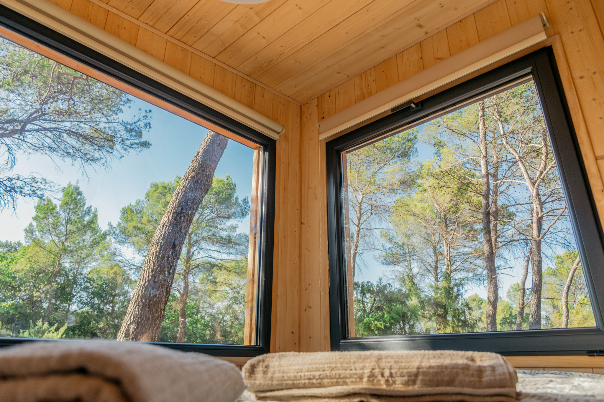 Flânerie Provençale — Tiny House avec spa à Le Luc (Var) à Le Luc — vue depuis la terrasse