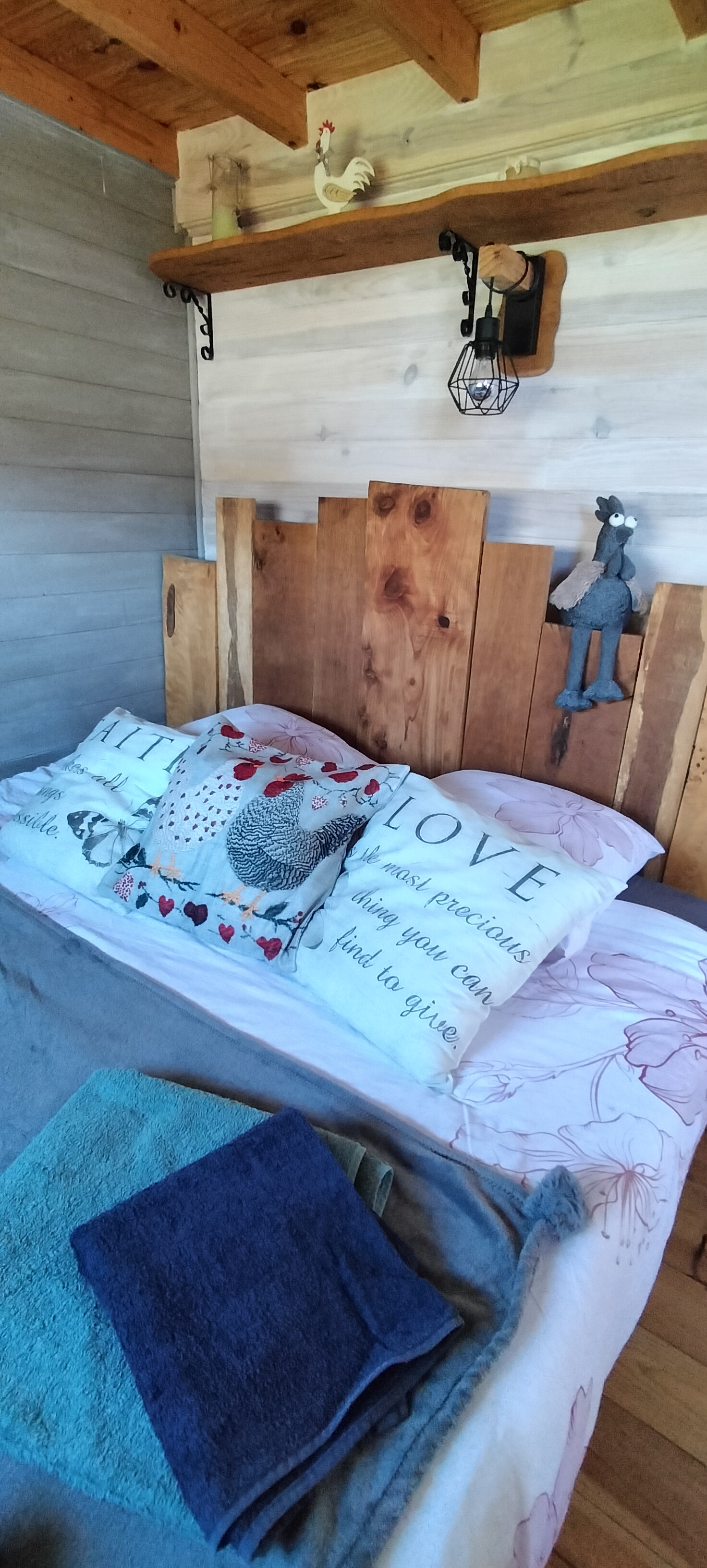 La Tiny 1 — Tiny House avec spa à Charente à Châteauneuf-sur-Charente — vue depuis la terrasse