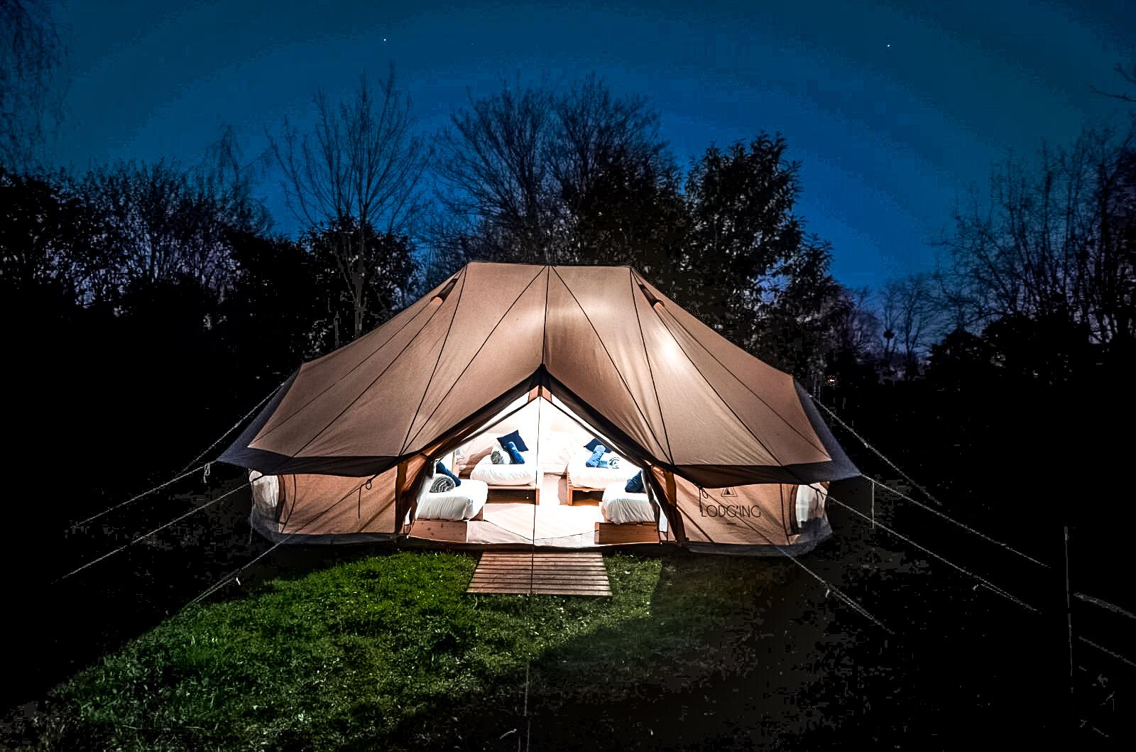 Lodge Polaris — Tente avec spa à Crozon (Finistère) à Crozon — vue intérieure
