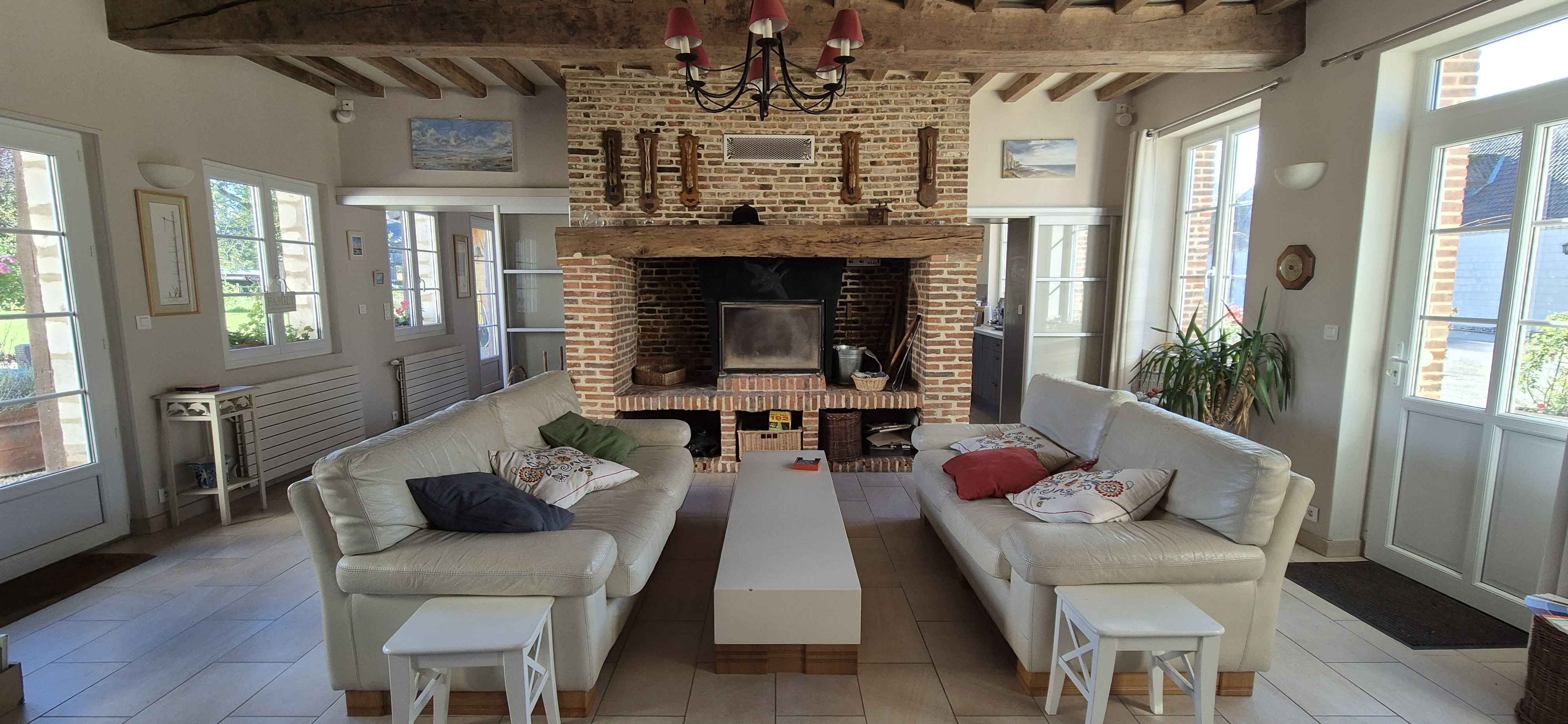 Maison de vacances 13 personnes — Demeure historique avec spa à Baie de Somme à Beauchamps — vue intérieure