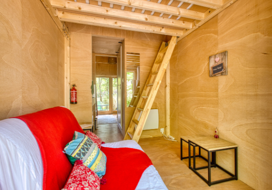 Slowe Fabric — Cabane avec spa à Gironde à Moulis-en-Médoc — salle de bain