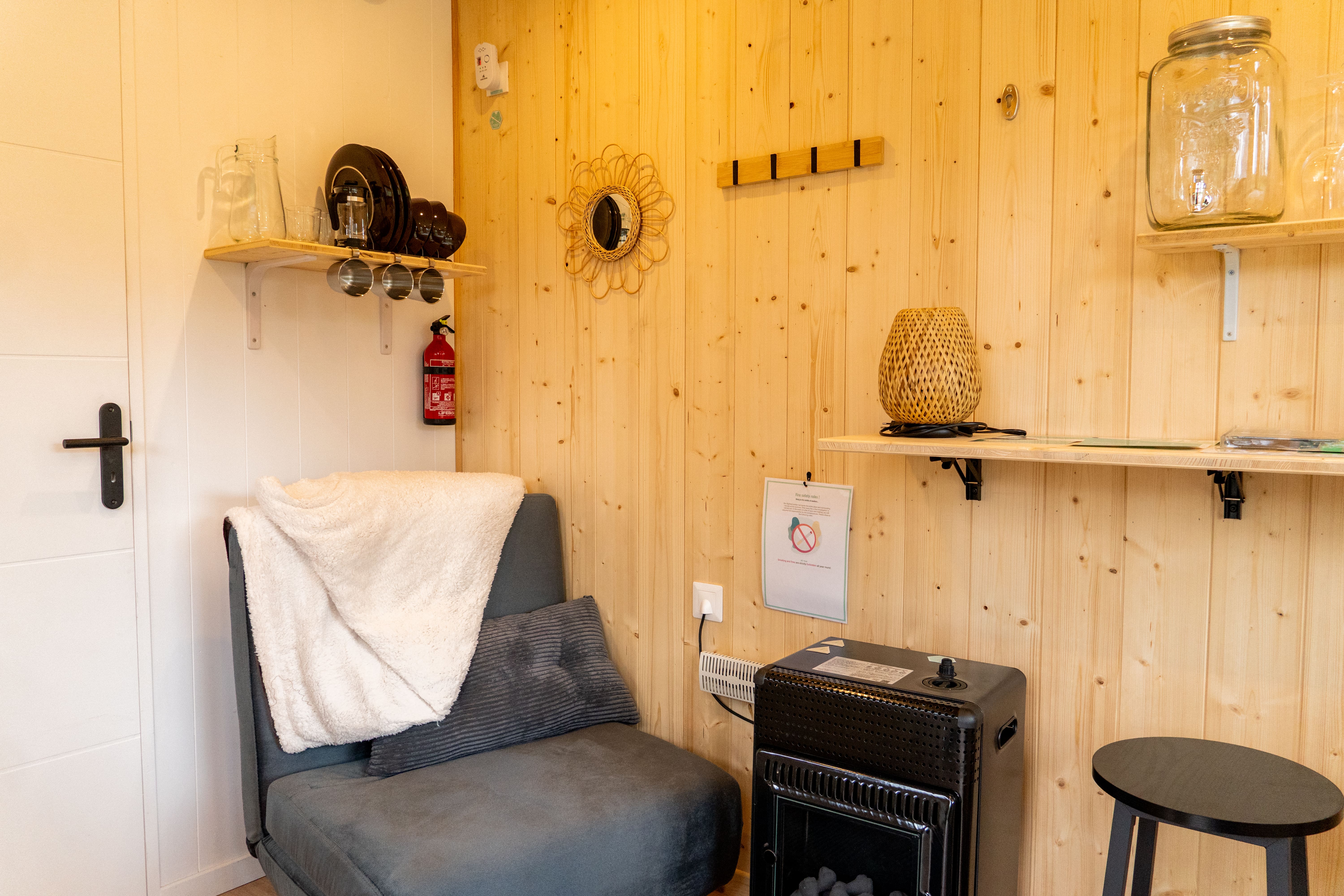 Le Clos des Gojis — Tiny House avec spa à Mouliets (Gironde) à Mouliets-et-Villemartin — vue depuis la terrasse