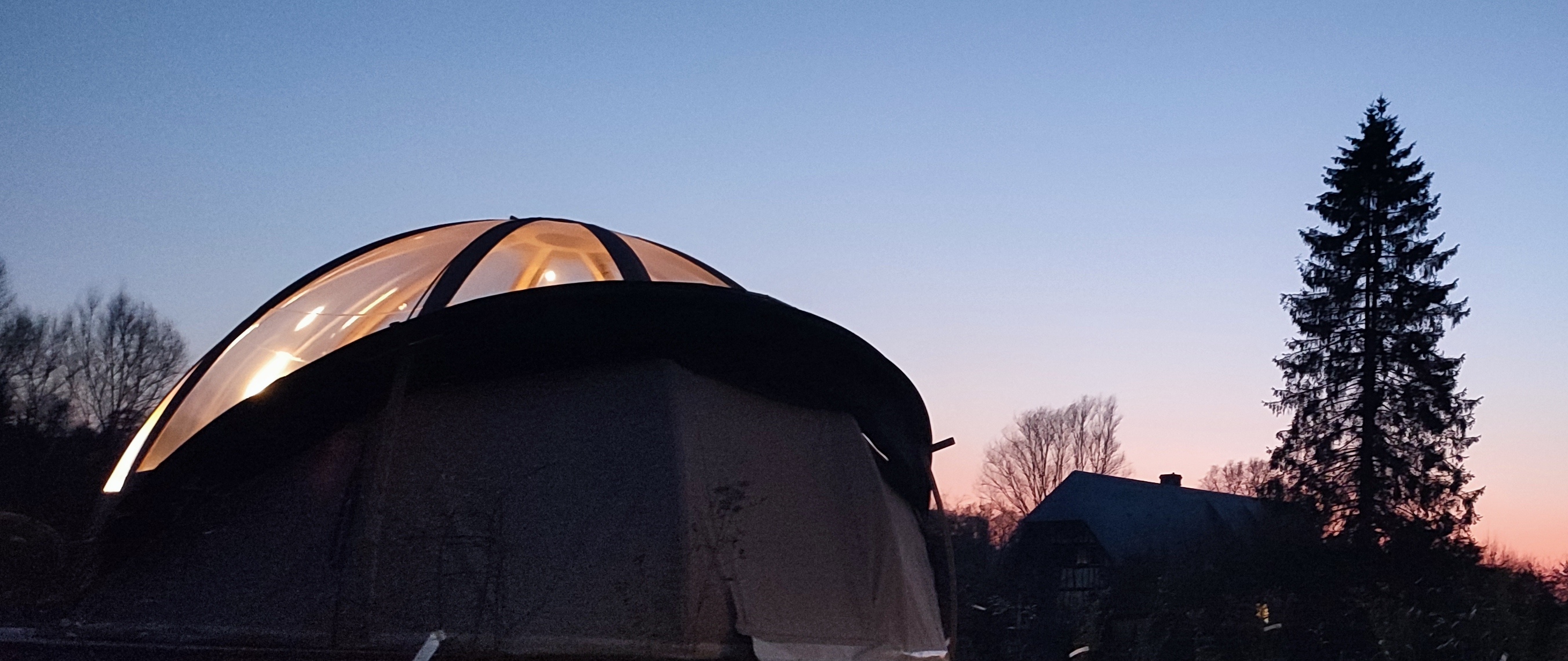 Le wigwam Bel'Etoile — Séjour romantique avec spa en Seine-Maritime à Rouen — vue depuis la terrasse