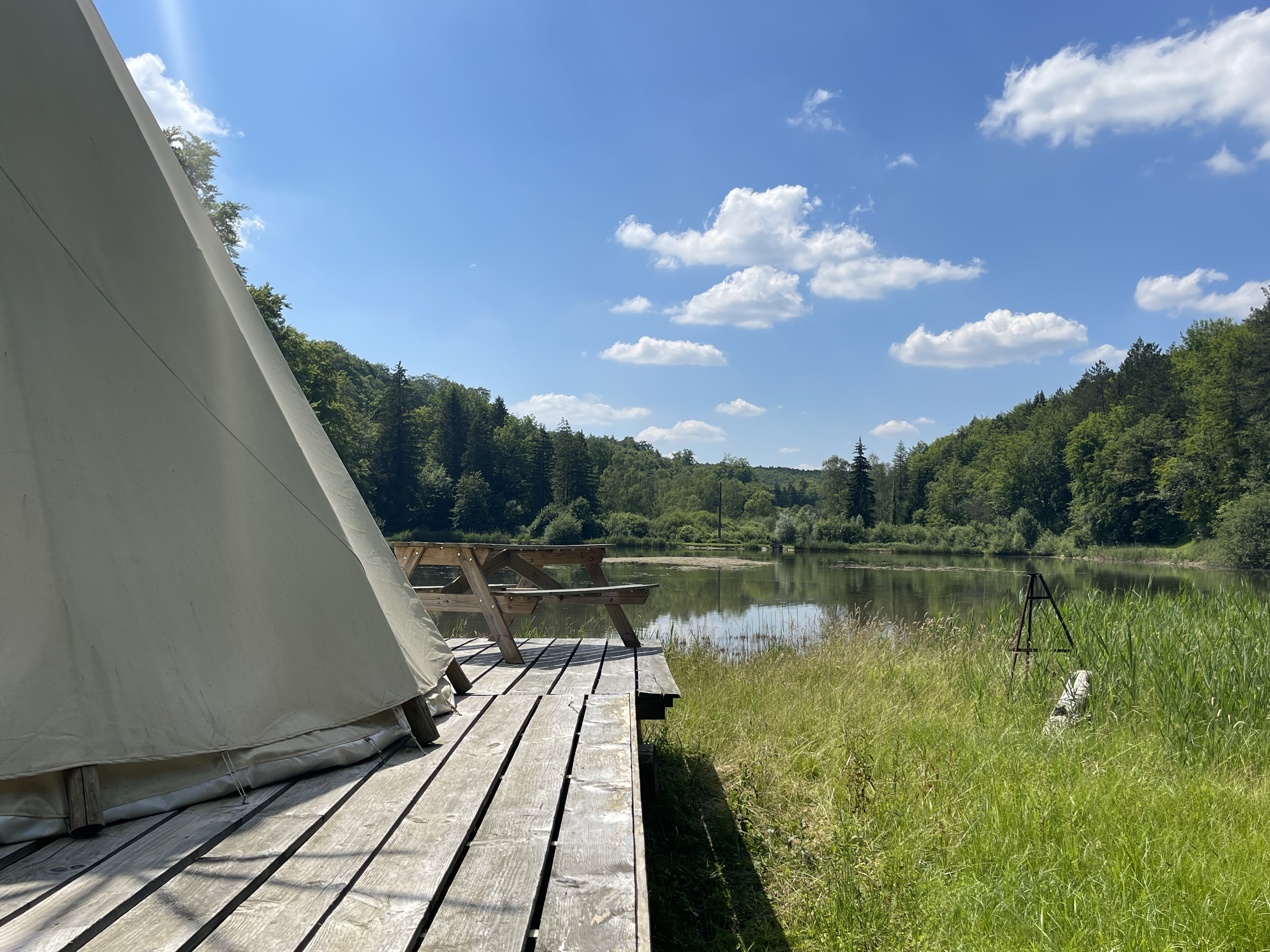 Indian Tipi — Séjour au bord de l'étang en Meuse à Bar-le-Duc — chambre