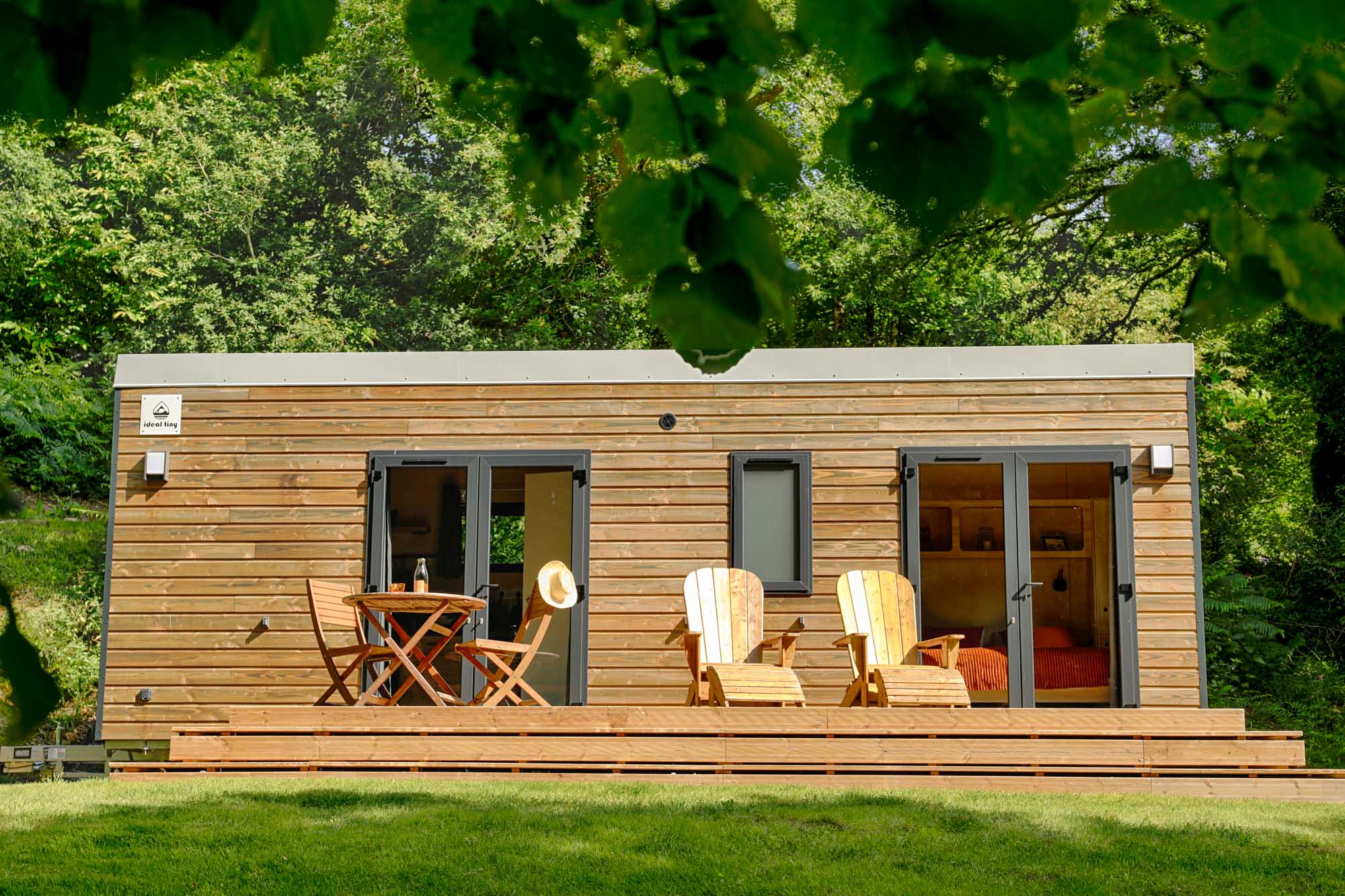 Tiny house Tilleul — Séjour nature avec spa à Morbihan à Morbihan — vue intérieure