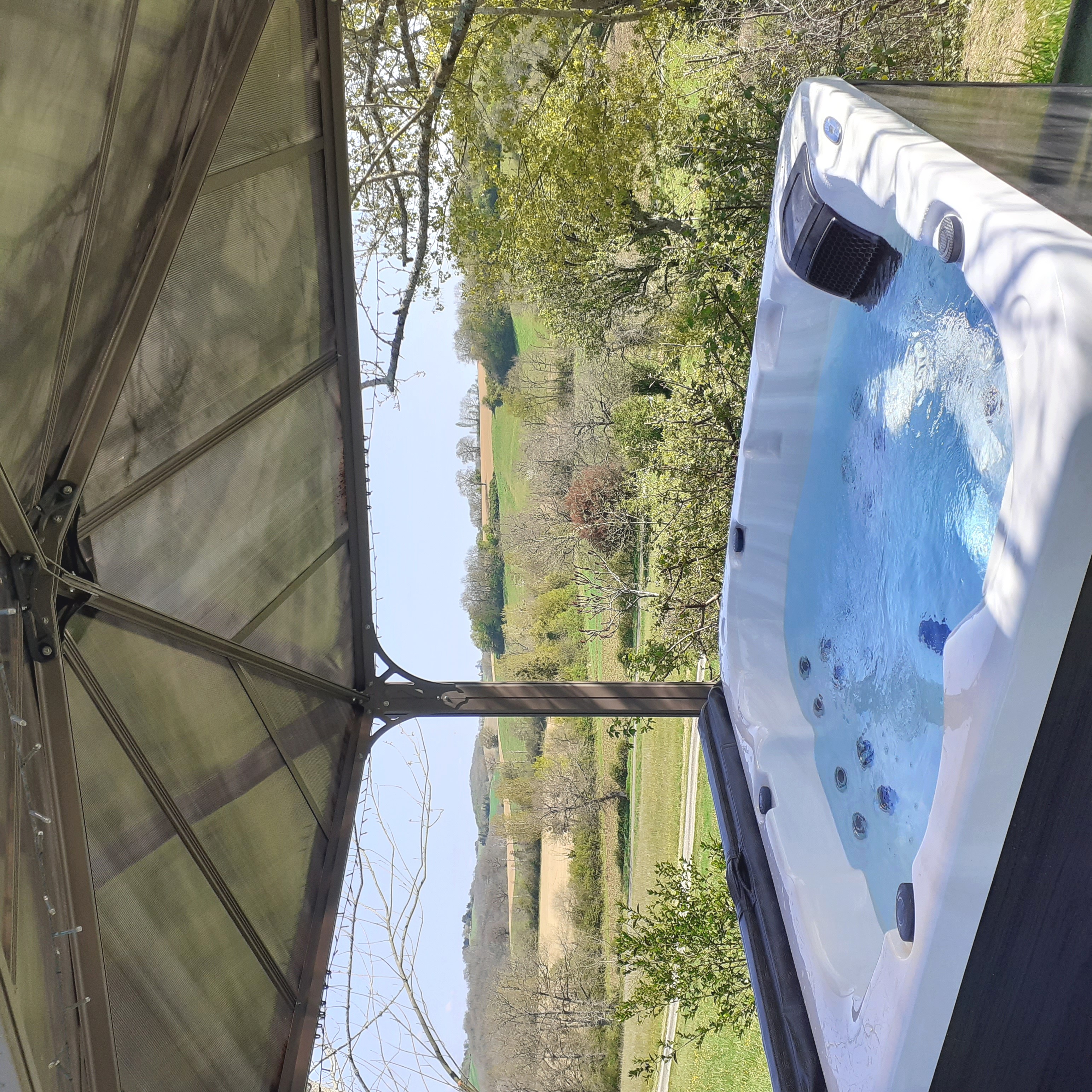 Chalet Spa Mélèze — Chalet avec spa privatif à Gers à Riguepeu — espace de vie