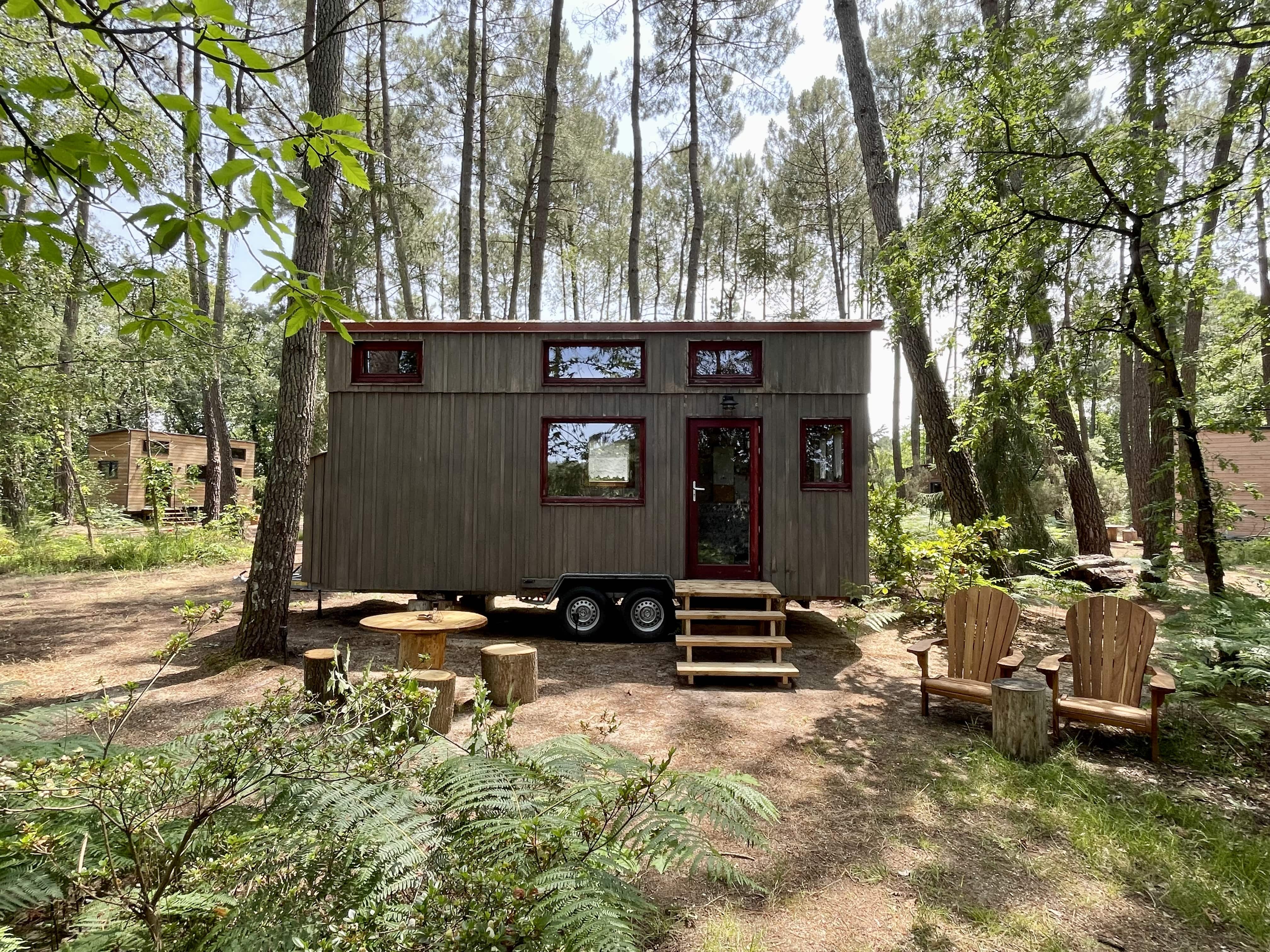 Tiny house - La Kaléïde : une évasion en pleine nature à Clefs-Val-D'anjou — vue intérieure