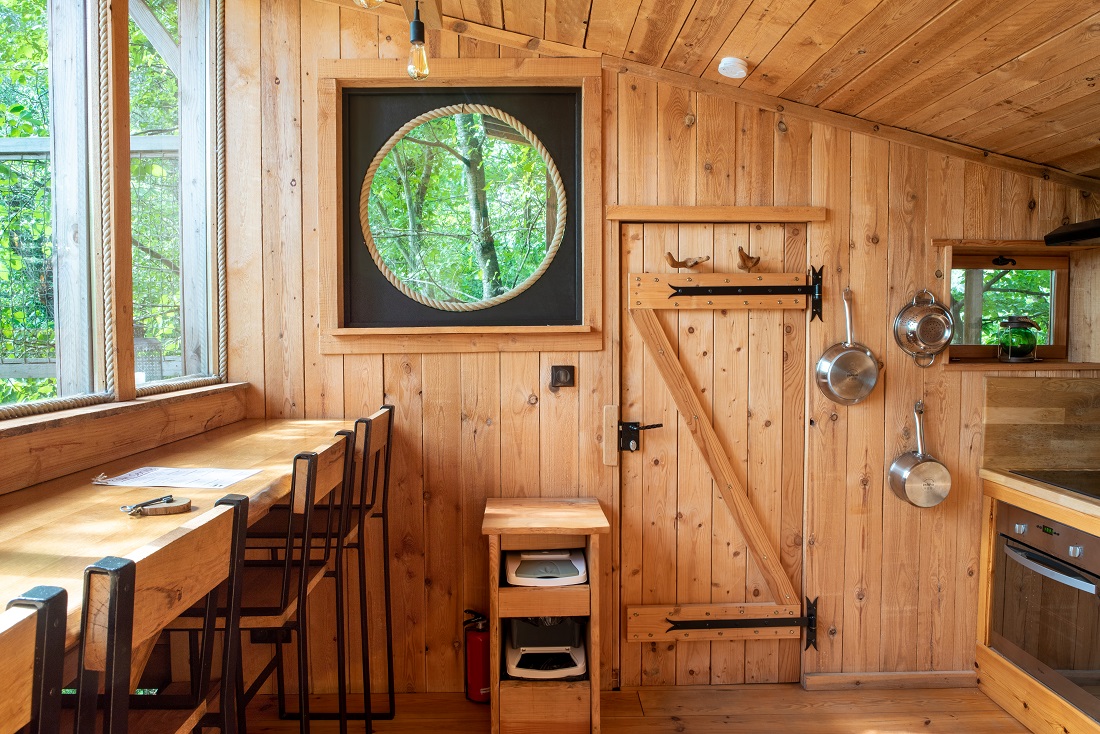Cabane Spa Reflets Bleus : une évasion en Picardie à St-Léger-Aux-Bois — chambre