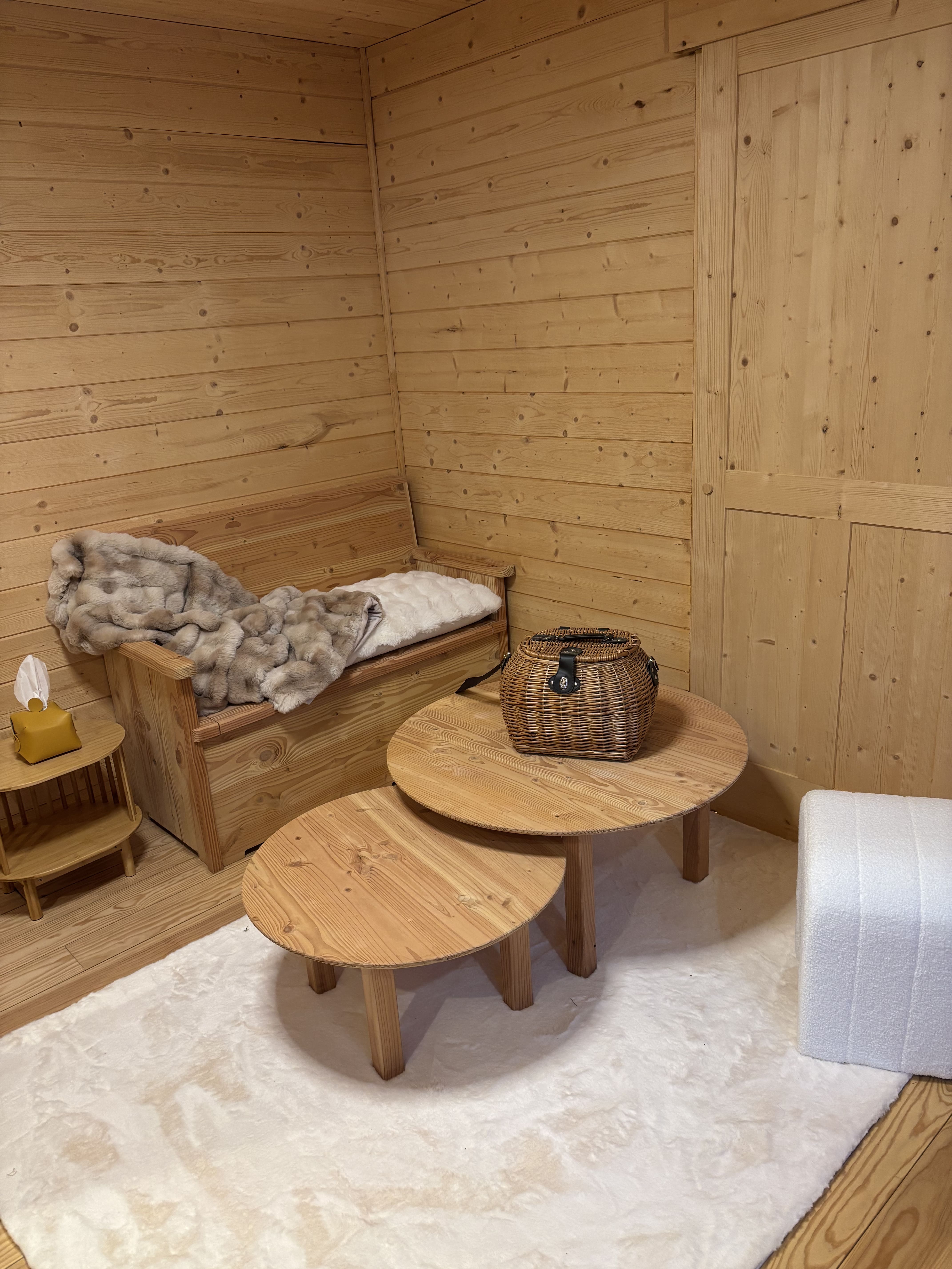 Lac'abane spa'bulleuse — Cabane sur pilotis avec spa au Puy-de-Dôme à Chambon-sur-Lac — vue depuis la terrasse