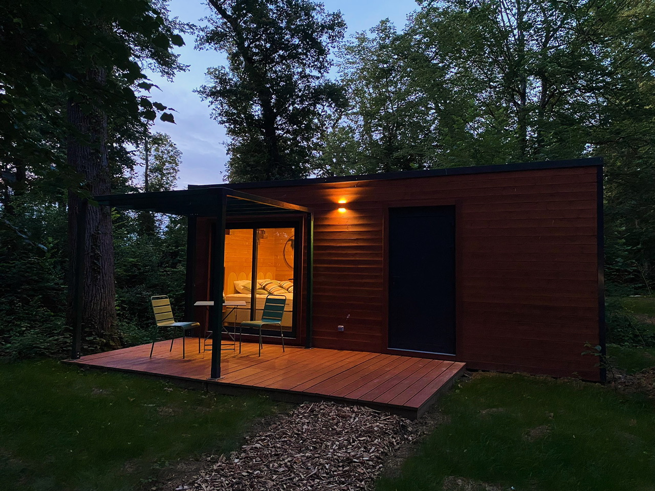 Les Lodges de Vaugrigneuse — Cabane avec spa à Vaugrigneuse à Vaugrigneuse — environnement naturel