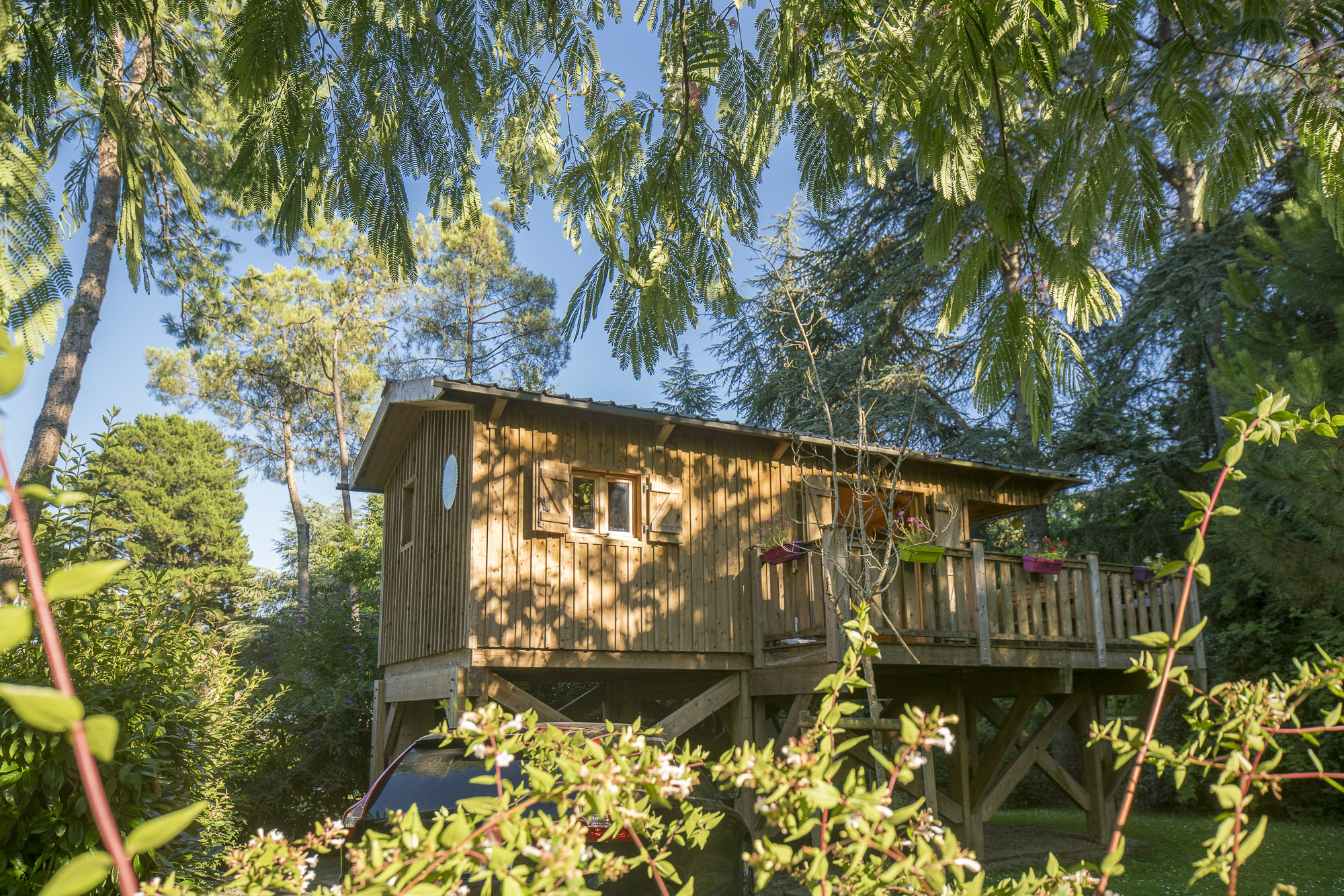 La Cabane du Voyage — Cabane sur pilotis avec spa à Nantes à Nantes — vue intérieure