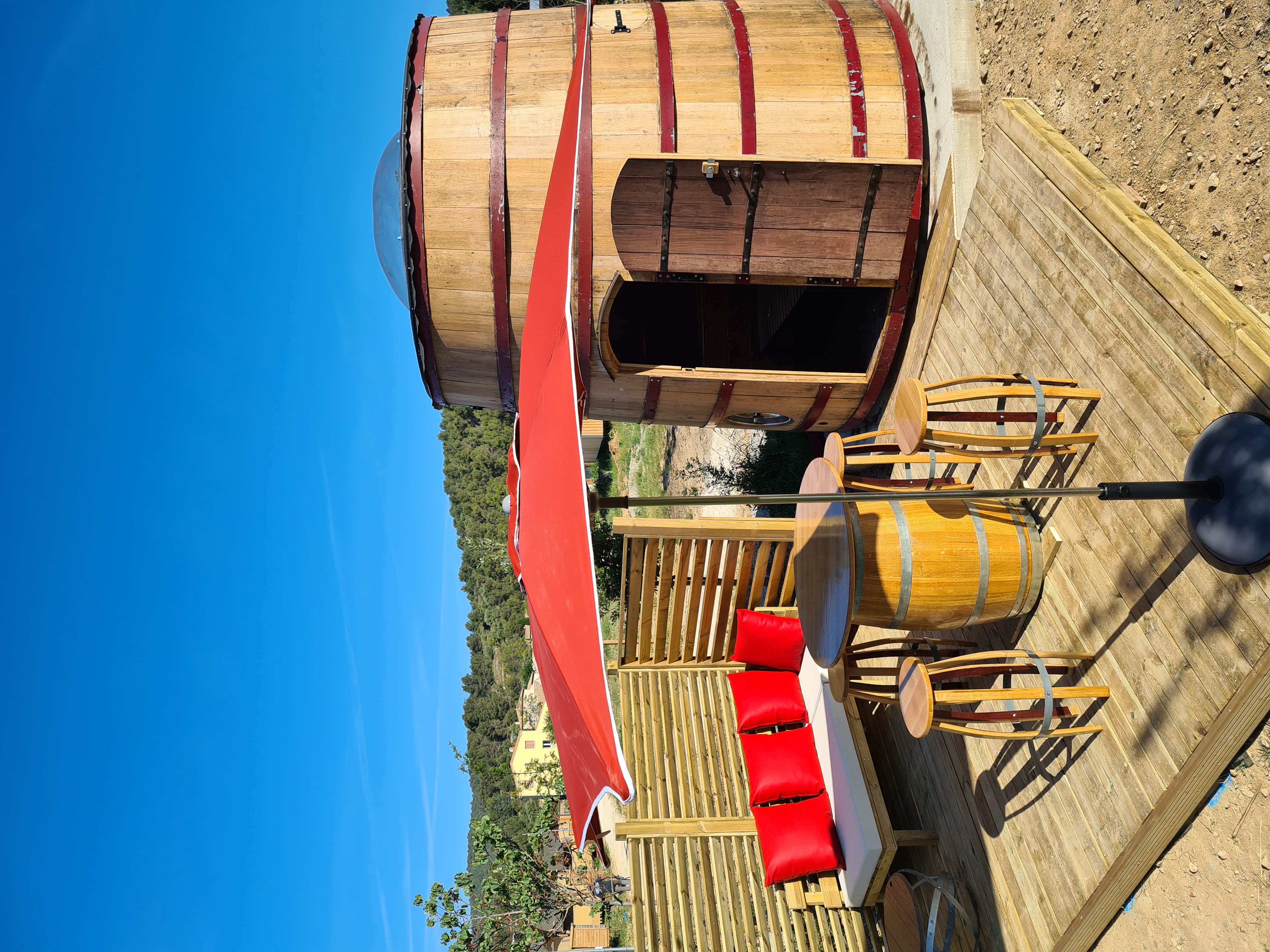 Olifoudre — Dôme avec spa à Aude à Gaja-et-Villedieu — vue intérieure
