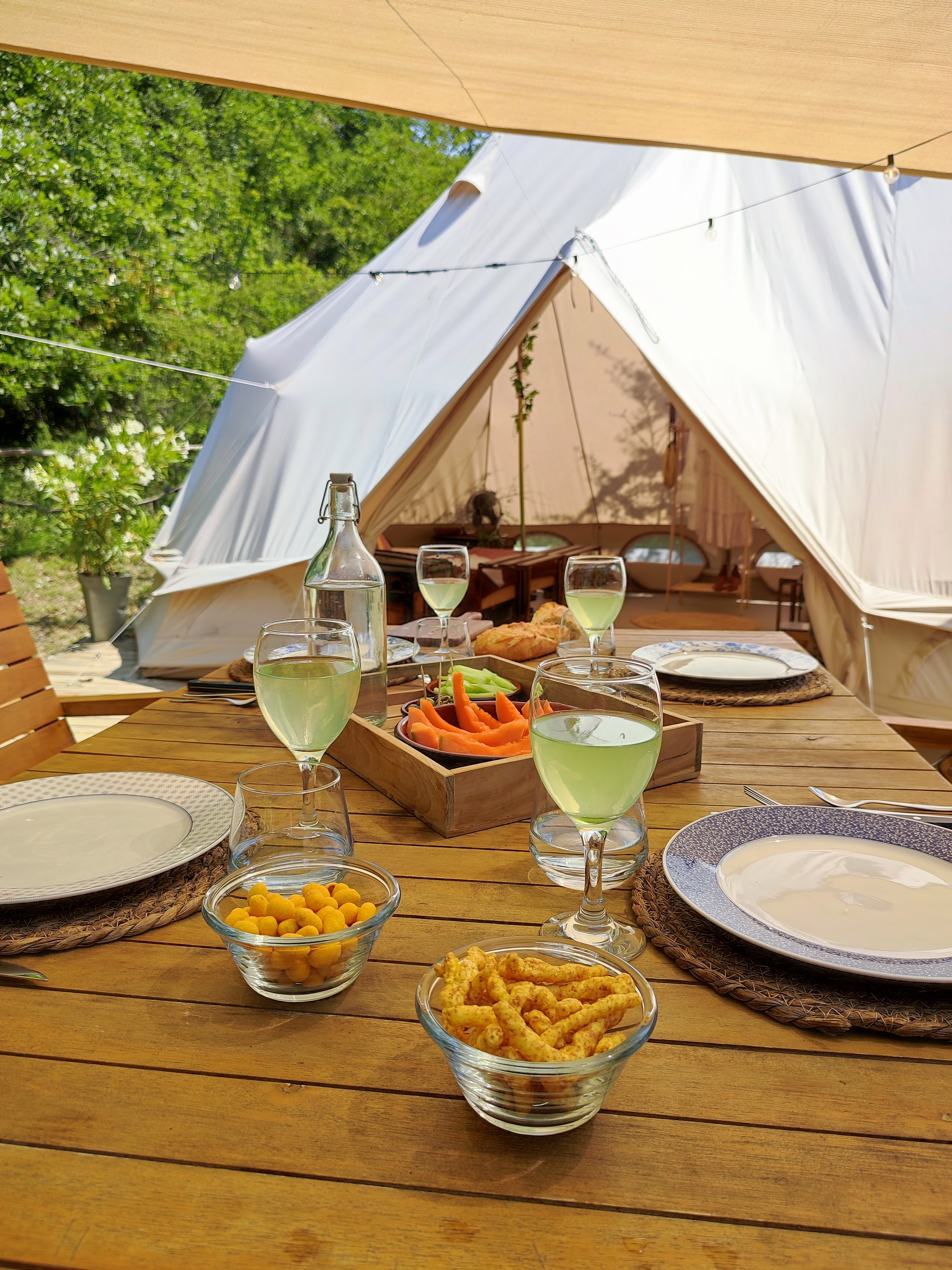 Le Campement Sous les Pins : une expérience immersive en pleine nature à Saulce-Sur-Rhône — espace de vie