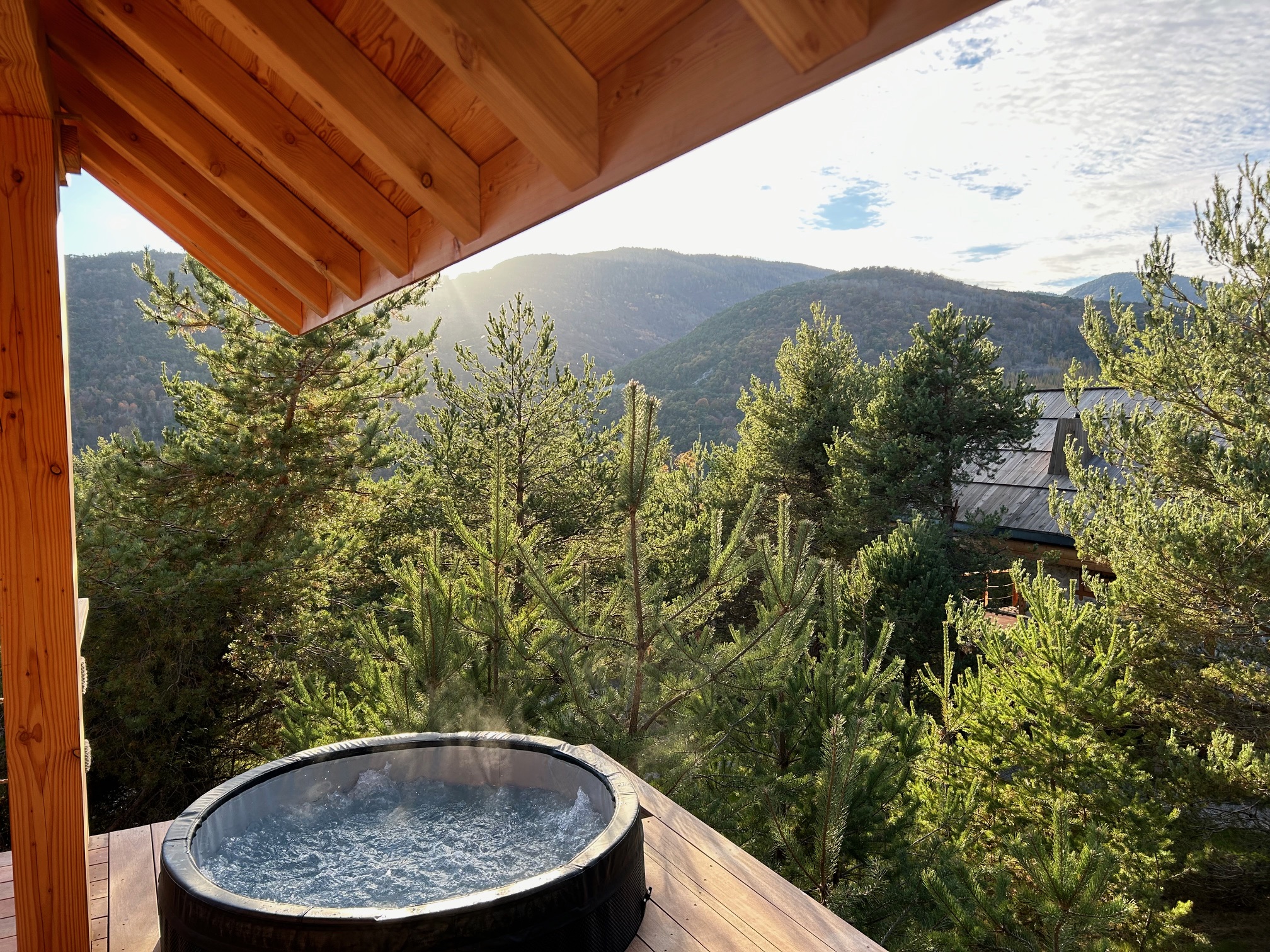 Chalet l'Envol - Spa privatif : une cabane sur pilotis en pleine nature à Chorges — espace de vie