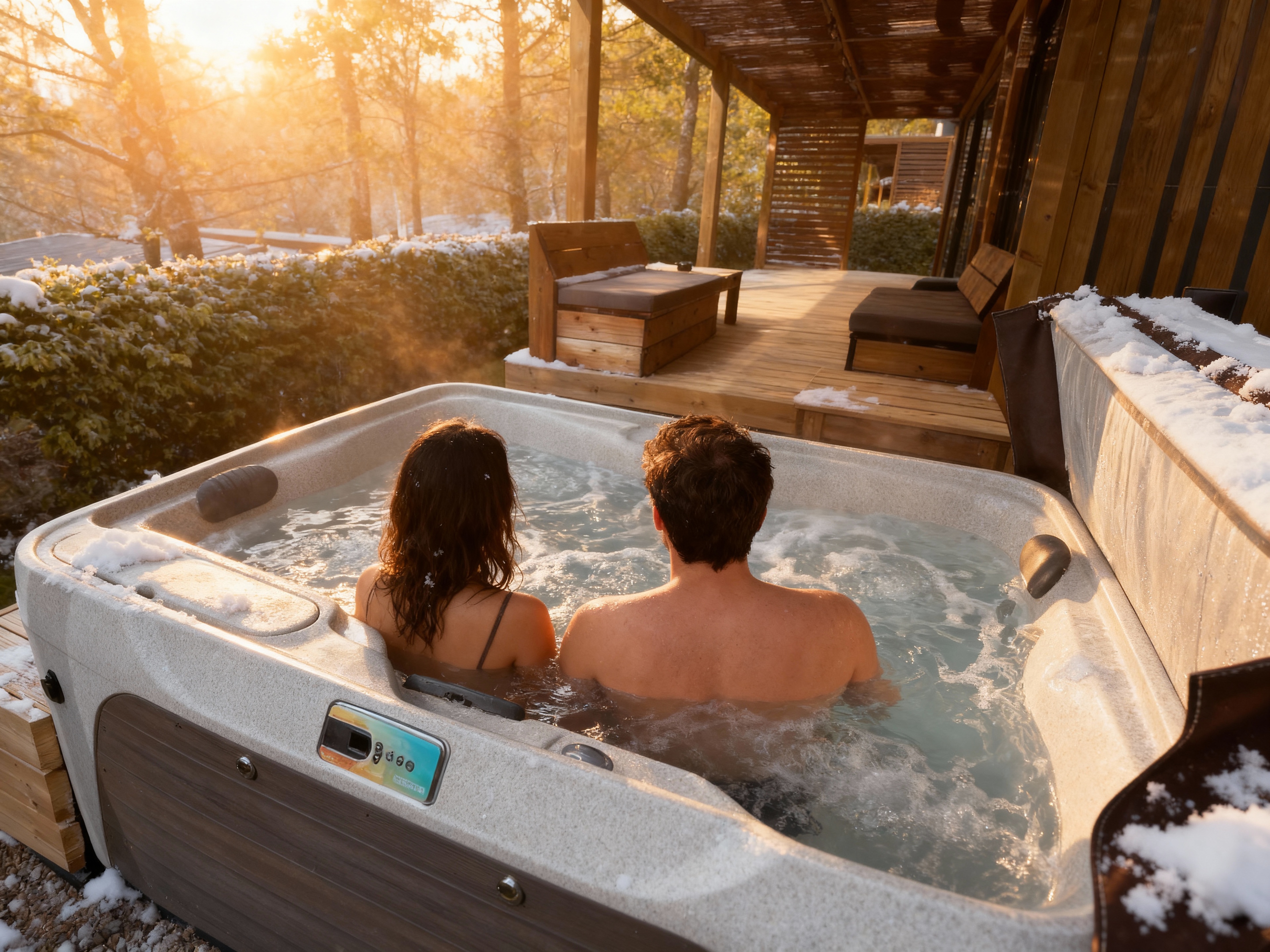 HY•Lødge Spa-4pers N°5 — Cabane avec spa privatif à Vosges à Épinal — chambre