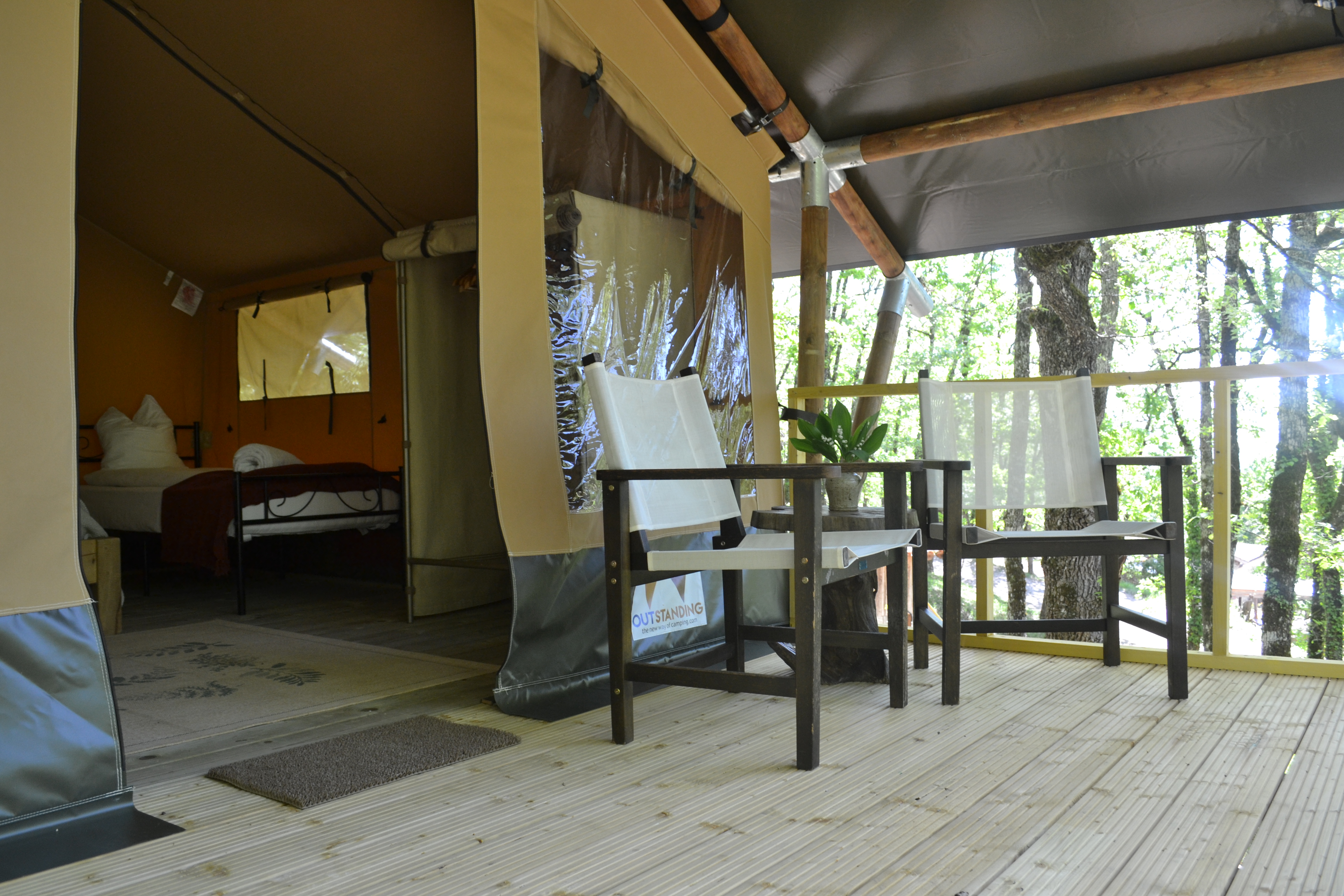 Bamburi — Tente lodge avec spa à Tarn-et-Garonne à Varen — environnement naturel